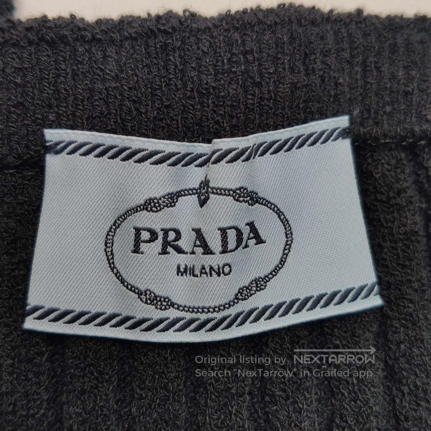 Prada Prada Black Logo Cotton Tank Top . Size S / US 4 / IT 40 - 5 Thumbnail