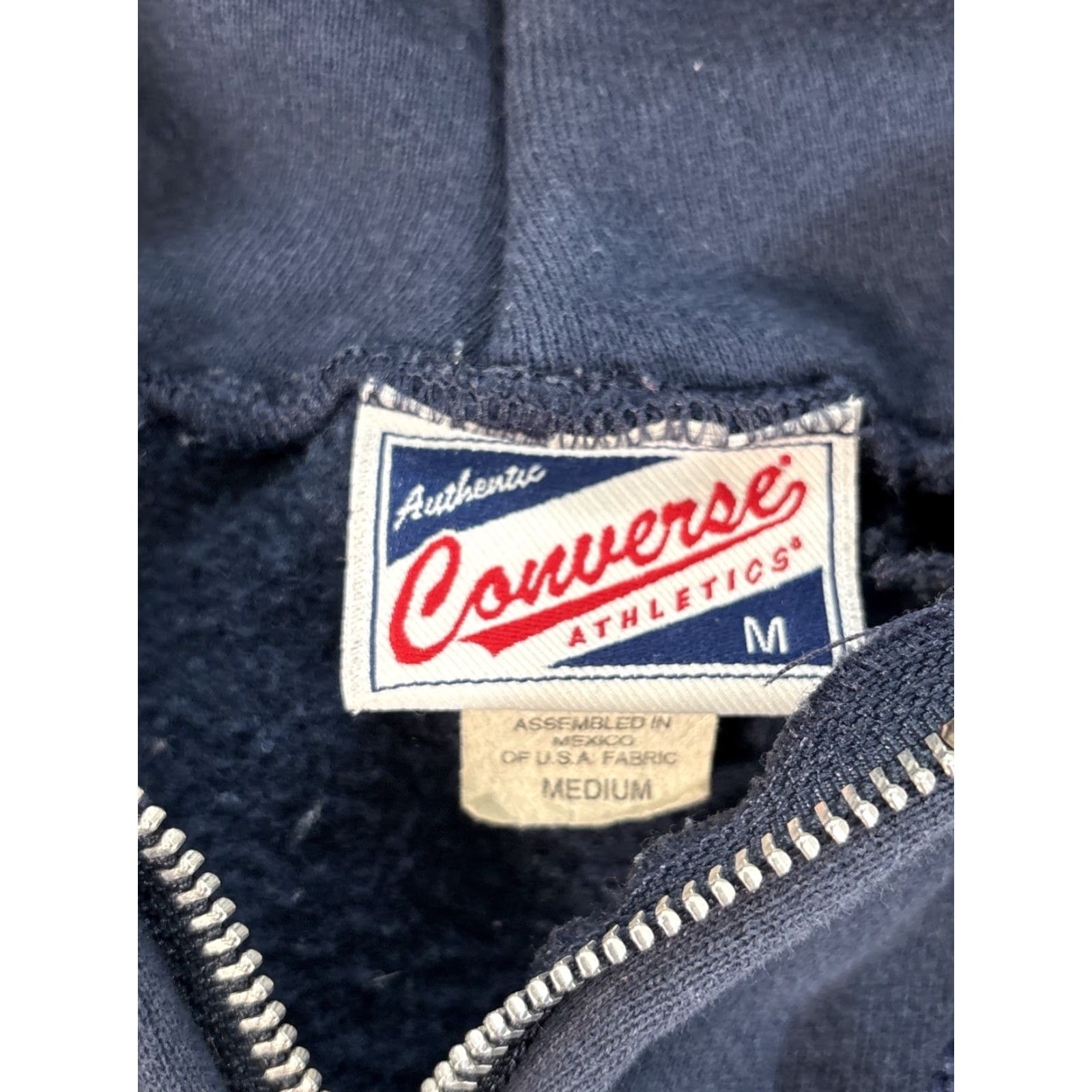 Converse VINTAGE Converse Hoodie Sweatshirt Mens Blue Full Zip M Regular USA Chuck Taylor Sweatshirt Hoodie Mens Blue Full Zip USA M Size US M / EU 48-50 / 2 - 4 Thumbnail