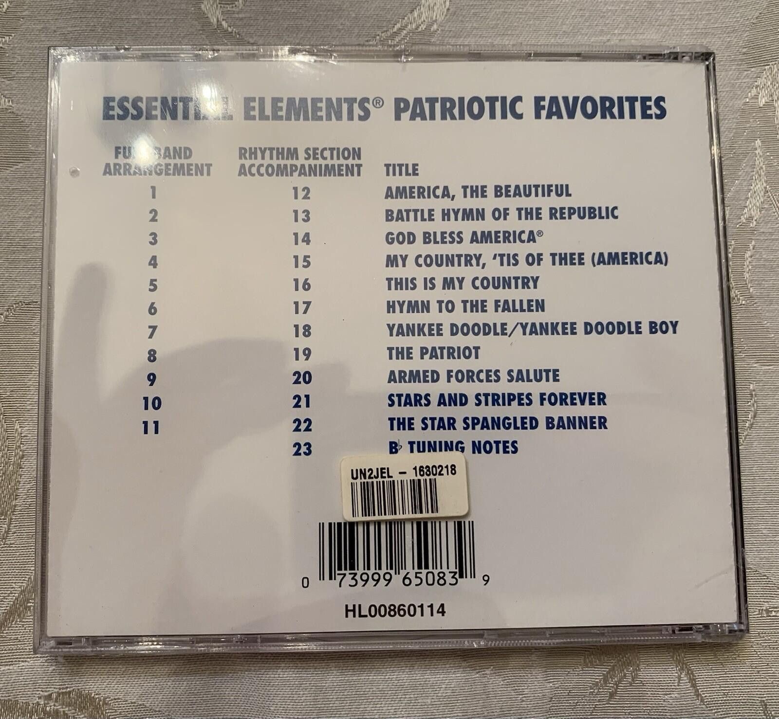 Other New Hal Leonard Patriotic Favorites Accompaniment Disc Size ONE SIZE - 2 Thumbnail
