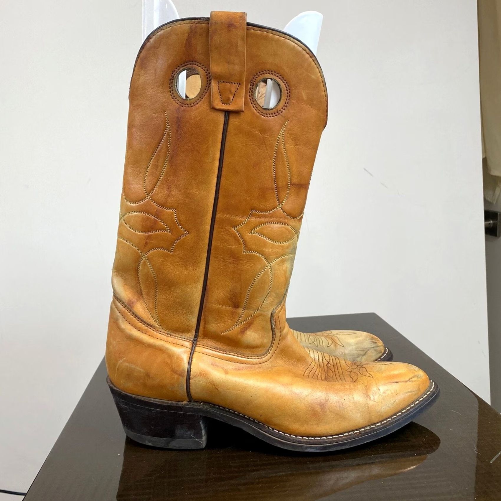 Durango Durango Western Cowboy Boots Leather Men's 10EE Brown Size US 10 / EU 43 - 3 Thumbnail