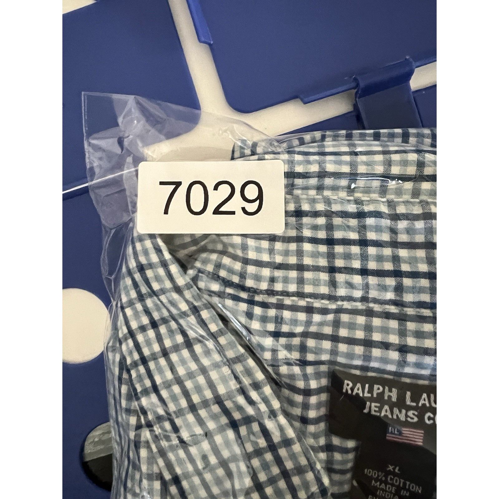 Ralph Lauren Vintage Ralph Lauren Jeans Co Short Sleeve Plaid Button Up S Size US XL / EU 56 / 4 - 7 Thumbnail