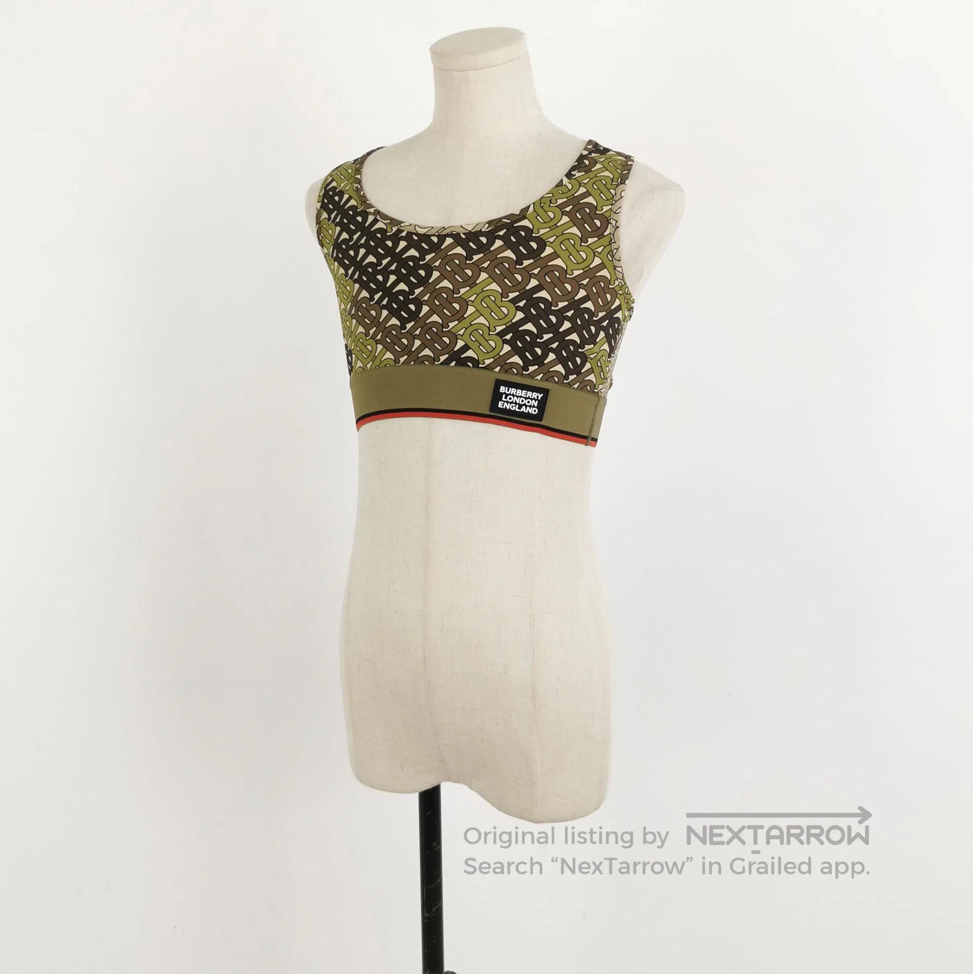Burberry Burberry Color Blocked TB Logo Crop Top . Size US XXS / EU 40 - 2 Thumbnail