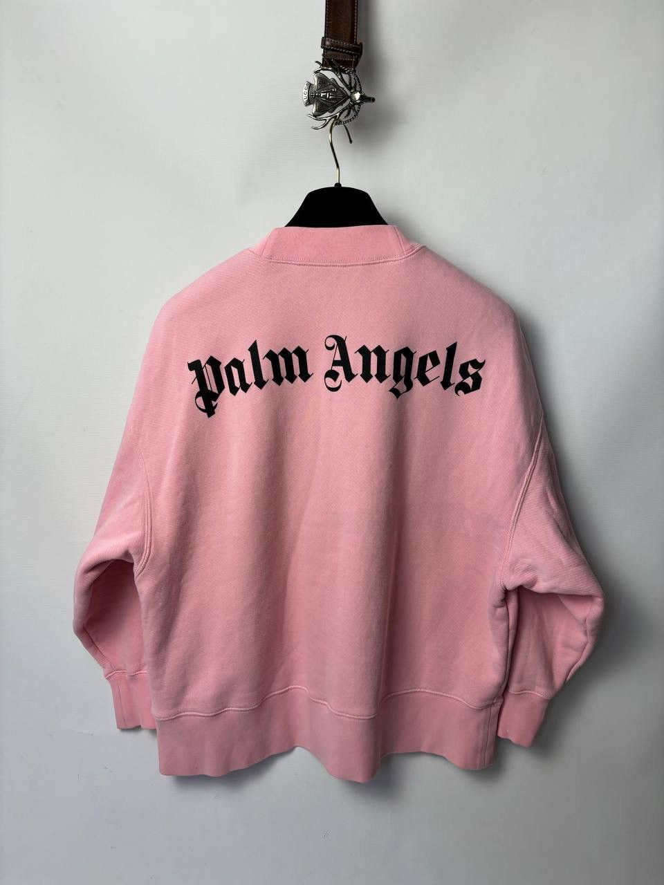 image of Palm Angels Oversized Sweatshirt in Pink, Men's (Size Small)