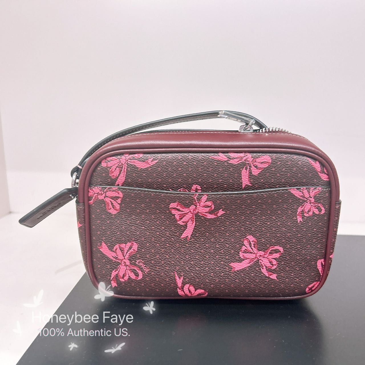 Coach Mini Jamie Camera Bag With Bow Print CAA97 Size ONE SIZE - 2 Thumbnail