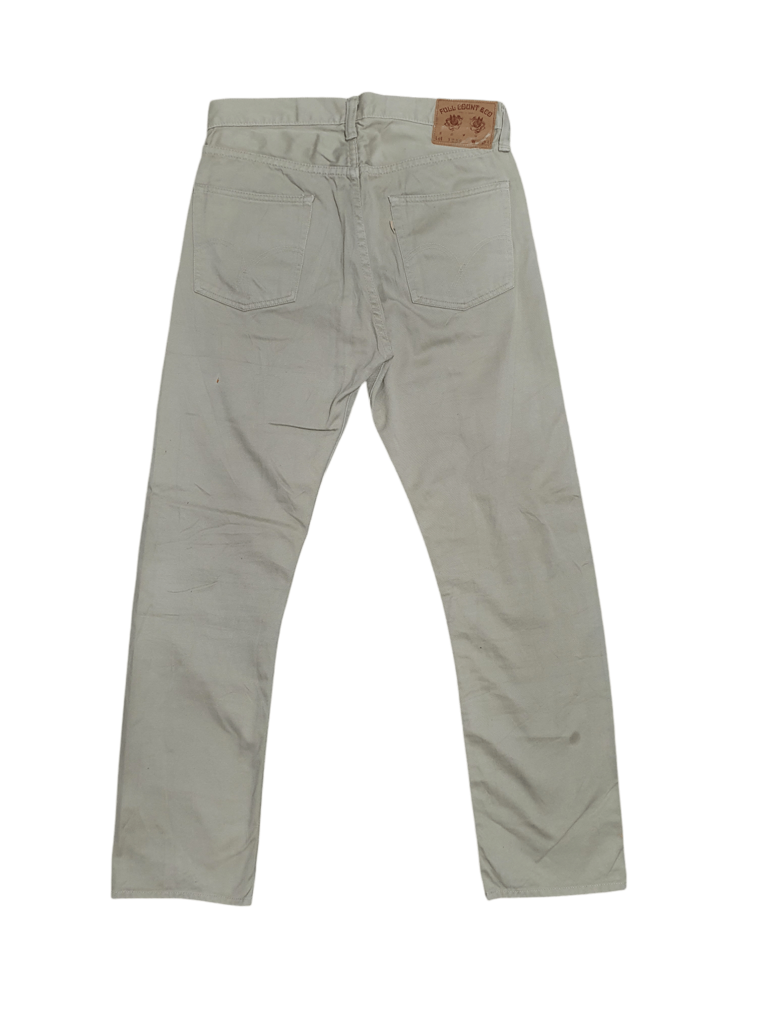 Full Count & Co. × Japanese Brand FULLCOUNT 30”/40.5” BEIGE COLOURED JEANS Size US 30 / EU 46 - 4 Thumbnail