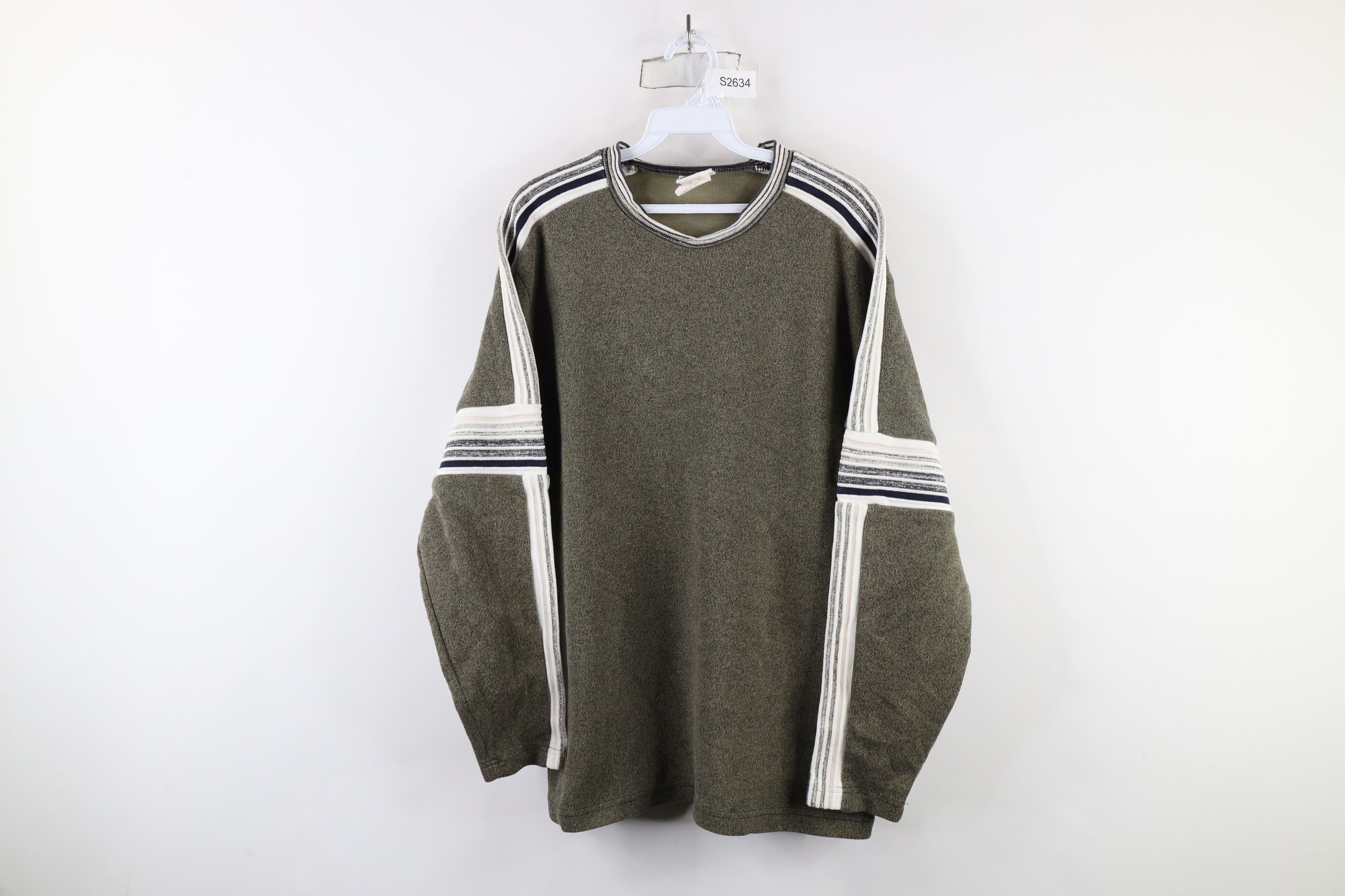 Vintage Vintage 90s Streetwear Heavyweight Knit Long Sleeve T-Shirt Size US M / EU 48-50 / 2 - 1 Thumbnail