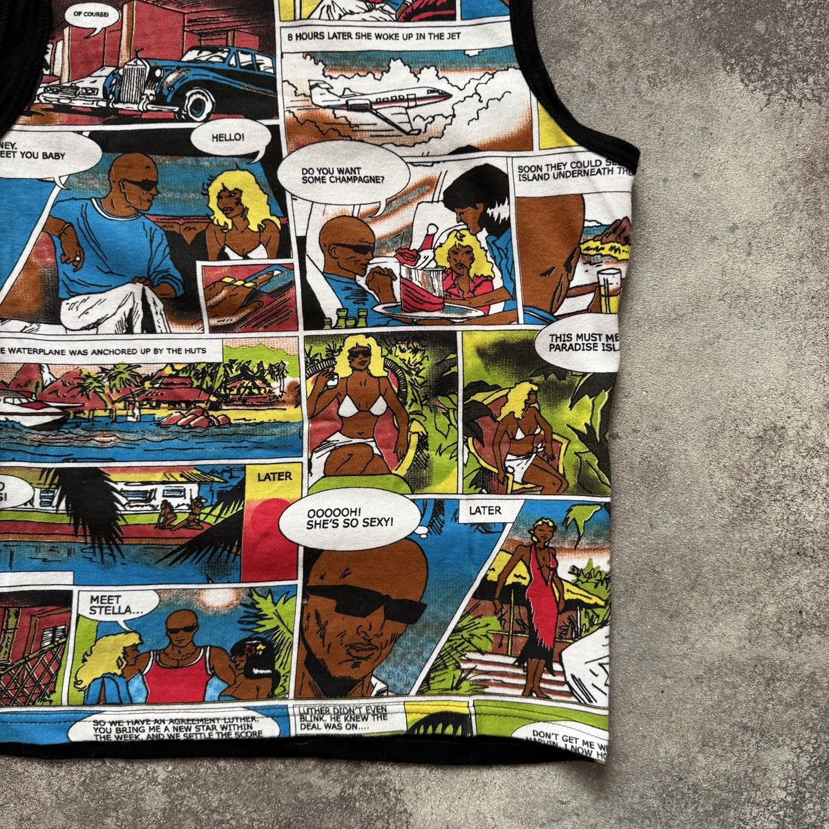 Hysteric Glamour 2000’s Aesthetic Vintage Y2K Glamour Comics Print Tank Top Size M / US 6-8 / IT 42-44 - 6 Thumbnail