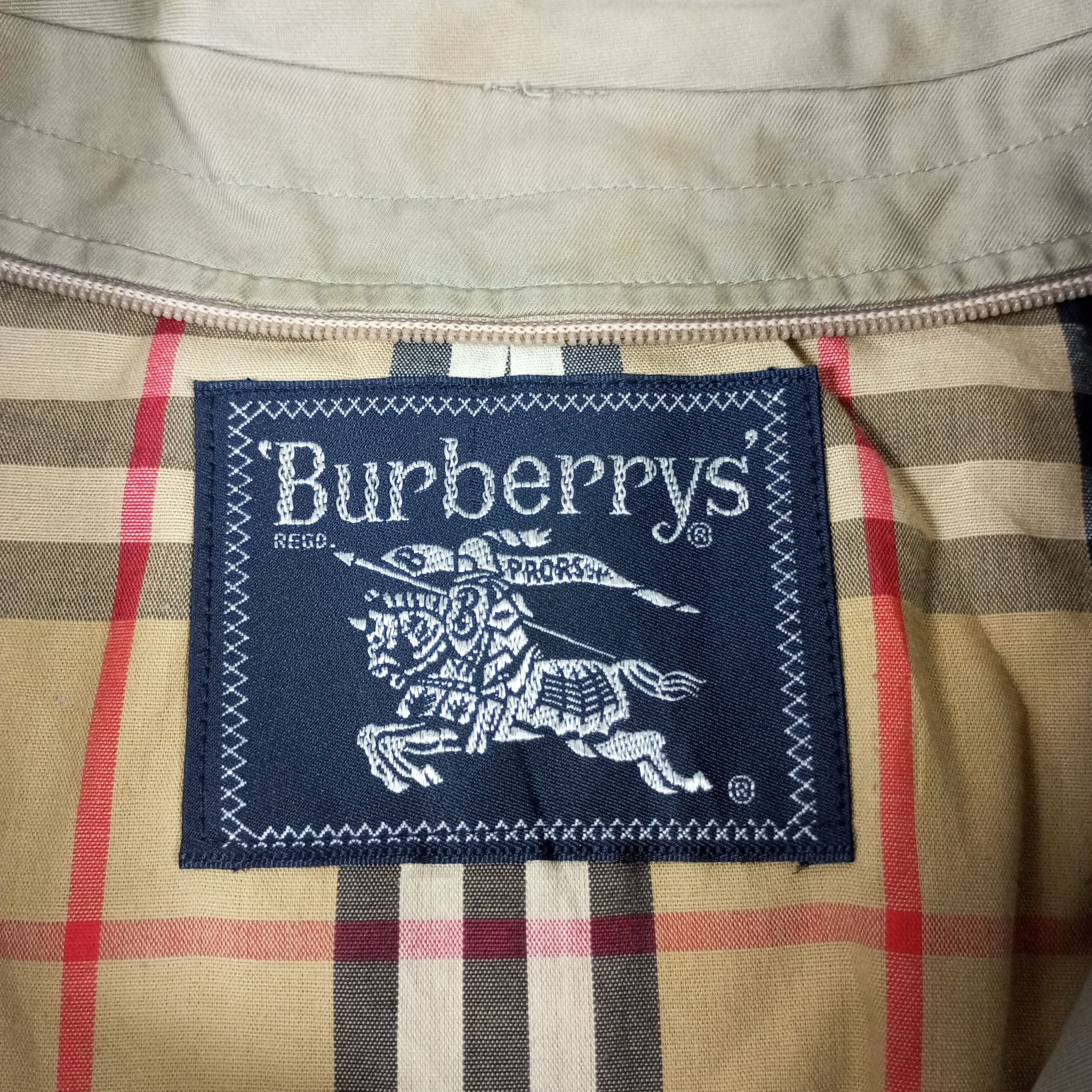 Burberry × Vintage Burberrys Luxury Fashion Brand Trench Coat Jacket Size US XL / EU 56 / 4 - 7 Thumbnail