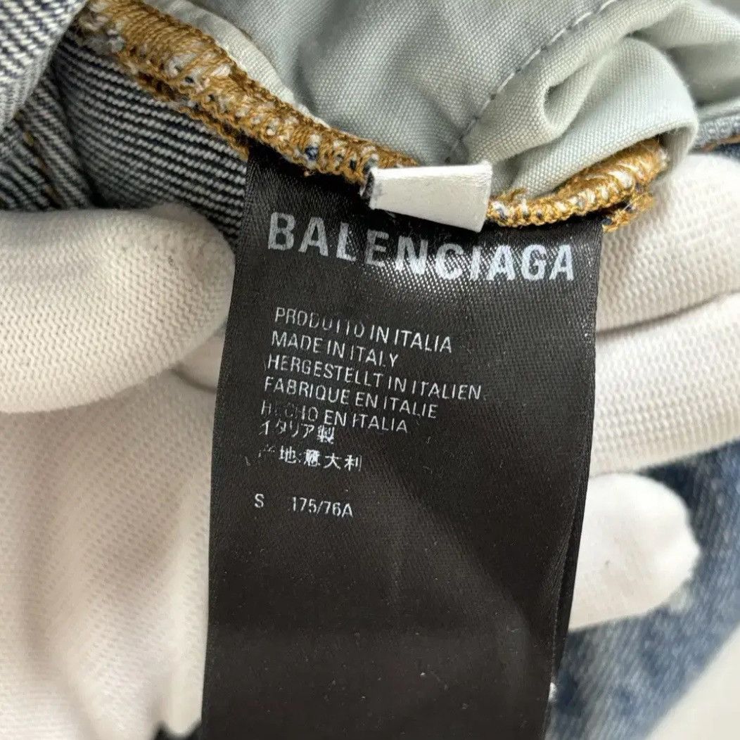 Balenciaga Balenciaga Script Allover Denim Pants Size US 30 / EU 46 - 2 Thumbnail