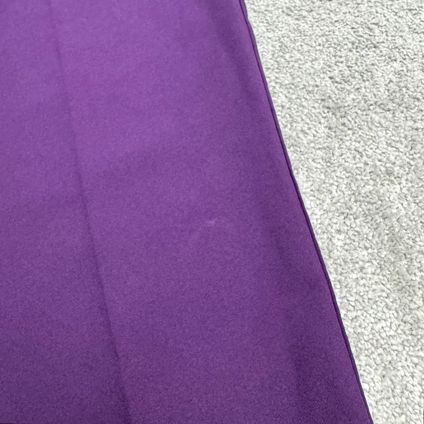 Vintage Sara Morgan Purple Pants Womens 16P Petite Straight Leg Dress Pants Elastic Waist Classic Slacks Modern & Preppy Womens Size 38" / US 16 / IT 52 - 3 Thumbnail