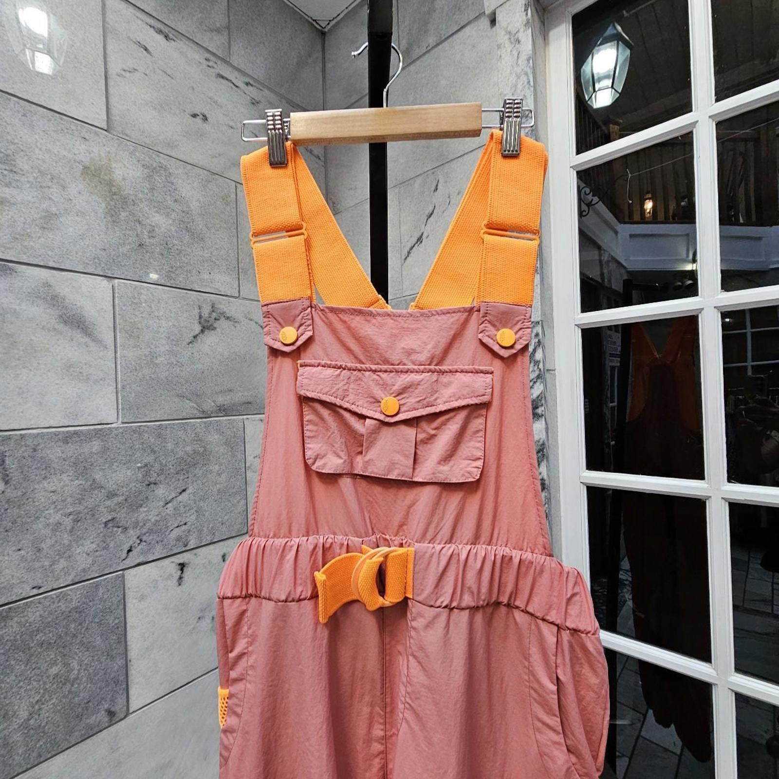Free People Free People Orange & Pink Overalls Morning Meadow Onesie Size 28" / US 6 / IT 42 - 3 Thumbnail