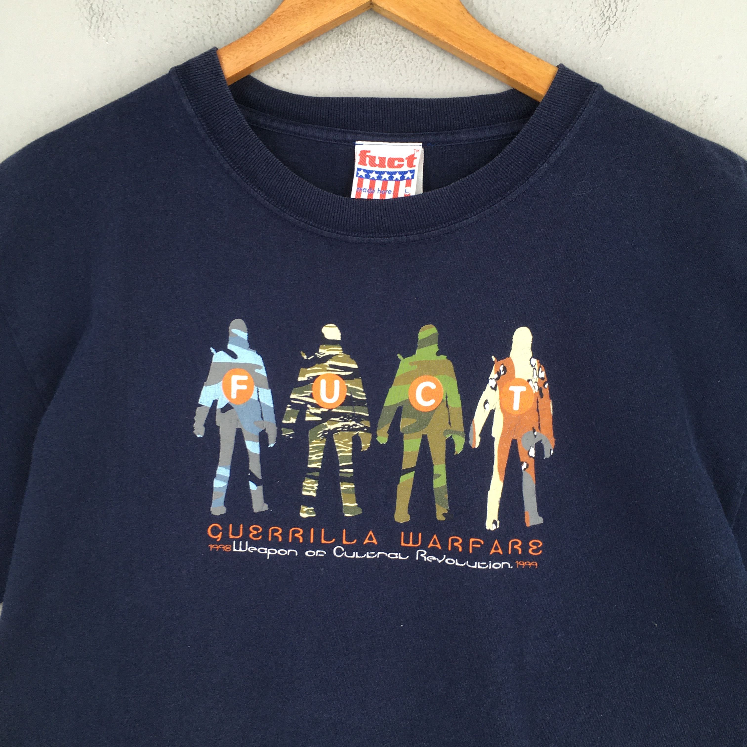 FUCT Vintage Fuct Guerilla Warfare Skateboard Tshirt Large Size US L / EU 52-54 / 3 - 2 Thumbnail