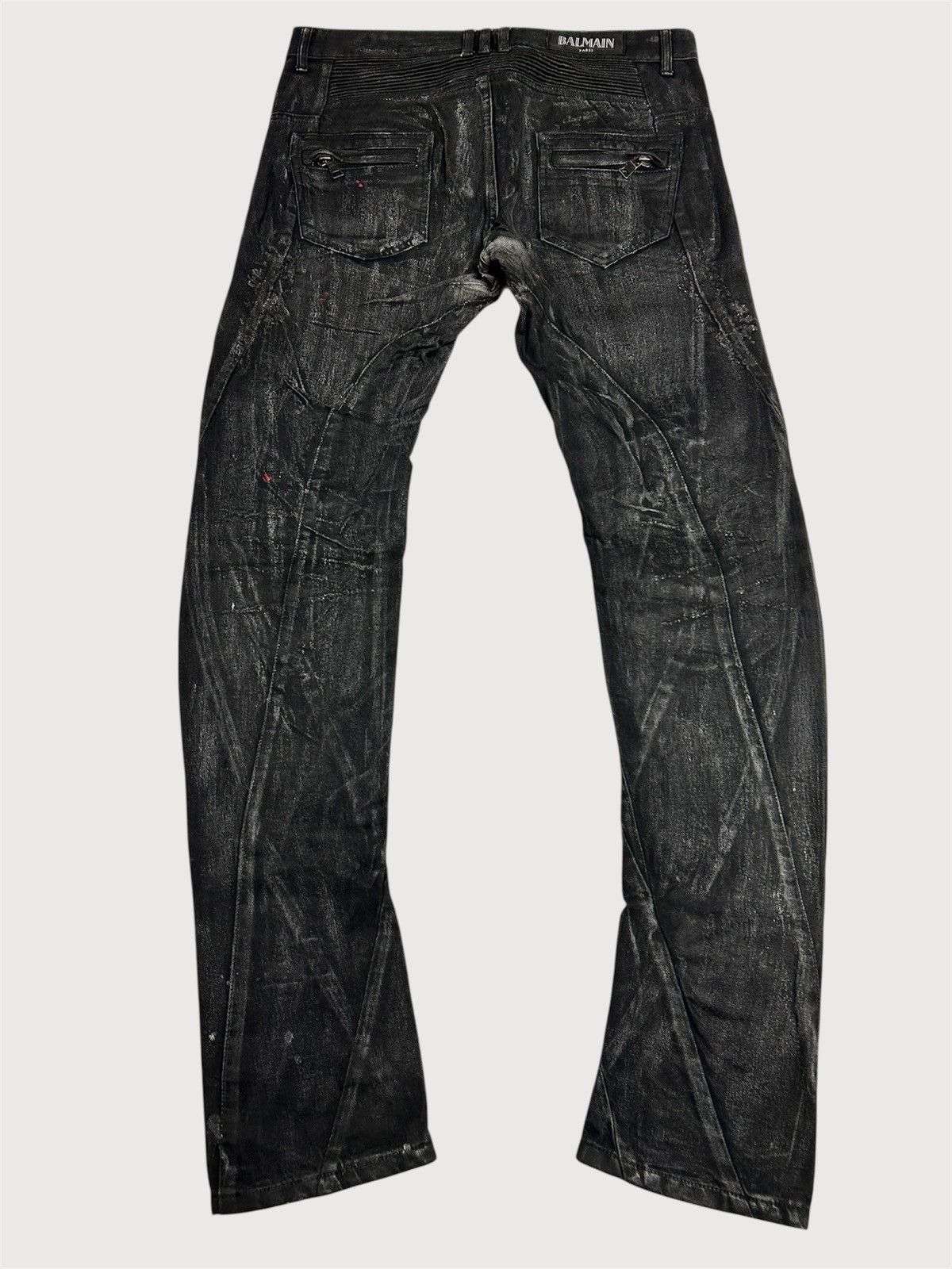 Balmain SS2014 Banana Cut Waxed Denim Size US 32 / EU 48 - 2 Thumbnail