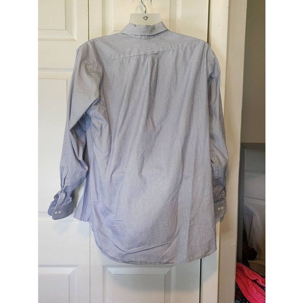 Izod Izod Blue and White Striped Shirt Size US S / EU 44-46 / 1 - 3 Thumbnail