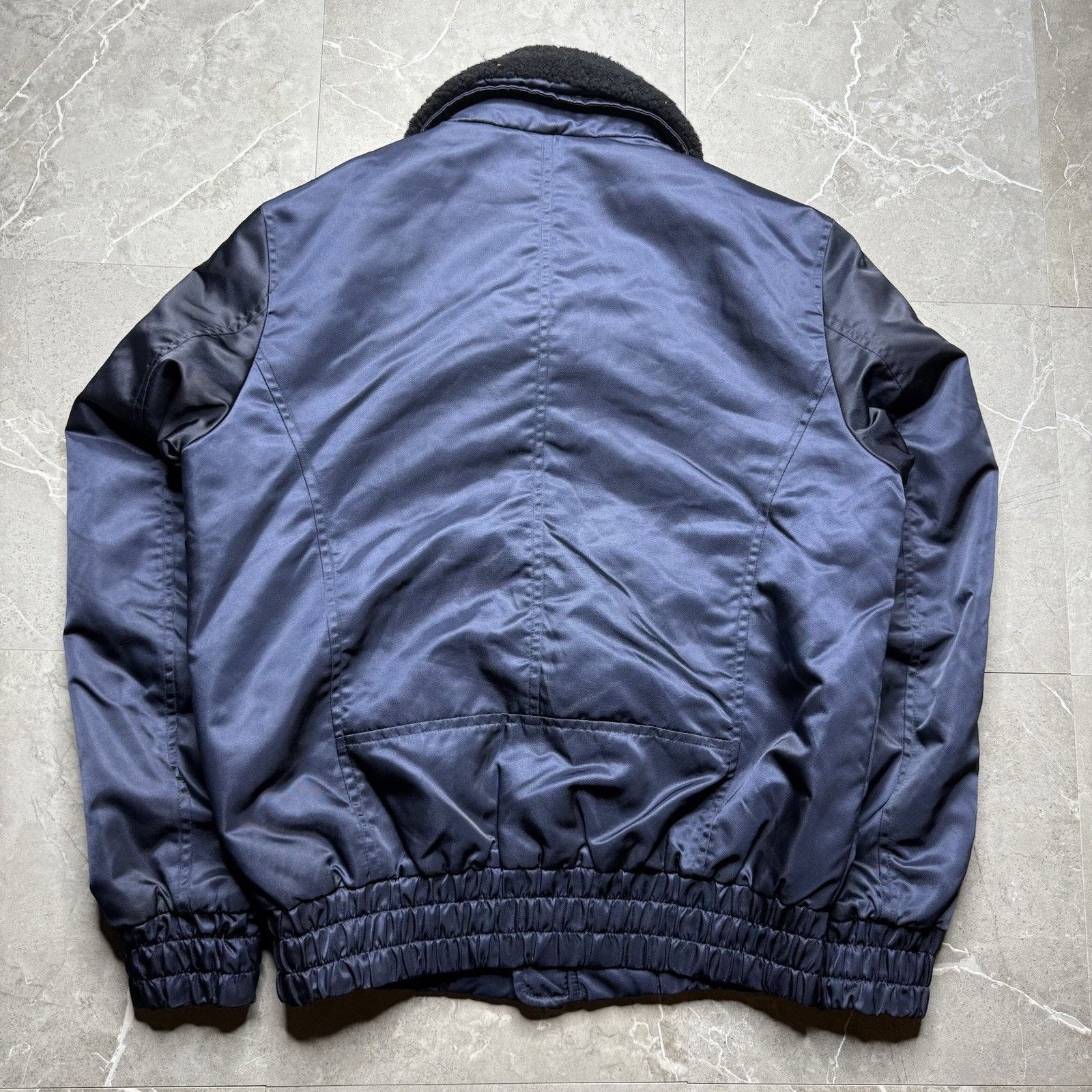 AMI Ami Alexandre Mattiussi Navy Blue Bomber Jacket Small Size US S / EU 44-46 / 1 - 3 Thumbnail