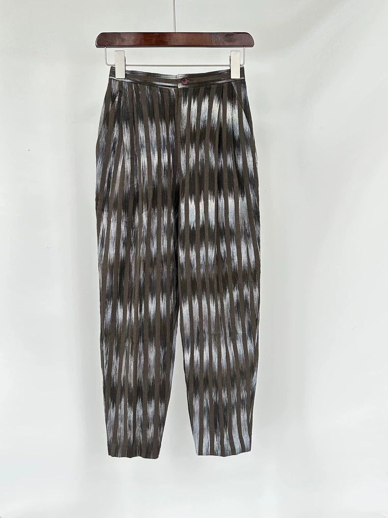 Issey Miyake Issey Miyake Hand-painted tie-dyed striped pants Size 42" / US 20 - 1 Thumbnail