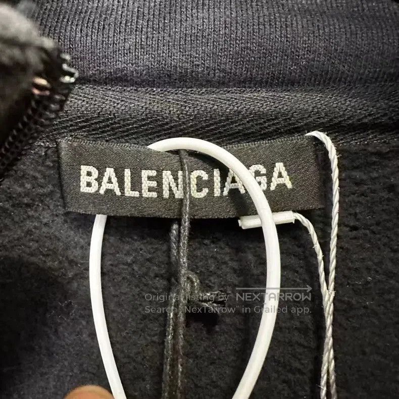 Balenciaga Balenciaga Double B buckle embroidered logo fleece half-zi Size US S / EU 44-46 / 1 - 2 Thumbnail