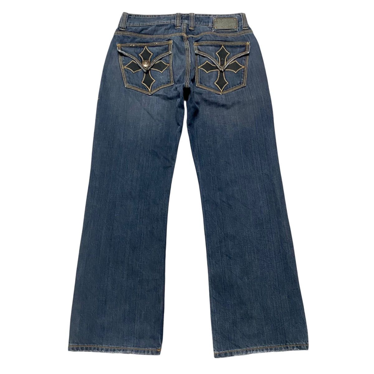 Affliction Vintage Y2K AFFLICTION Denim Embroidered Jeans Size US 32 / EU 48 - 2 Thumbnail