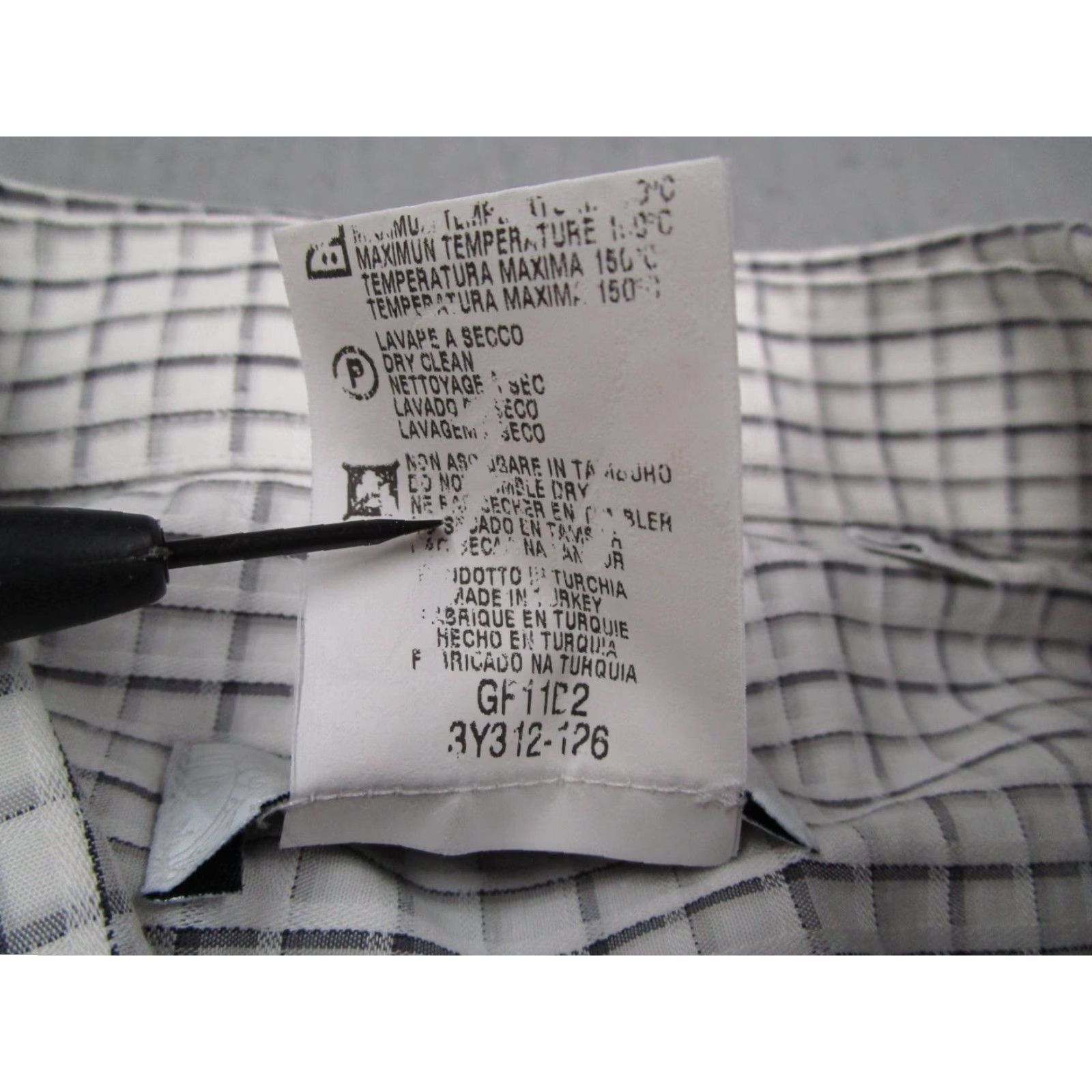 Versace VINTAGE Versace COLLECTION Shirt Mens White Check Long Sleeve Button Up 42 16.5 Size US XL / EU 56 / 4 - 5 Thumbnail