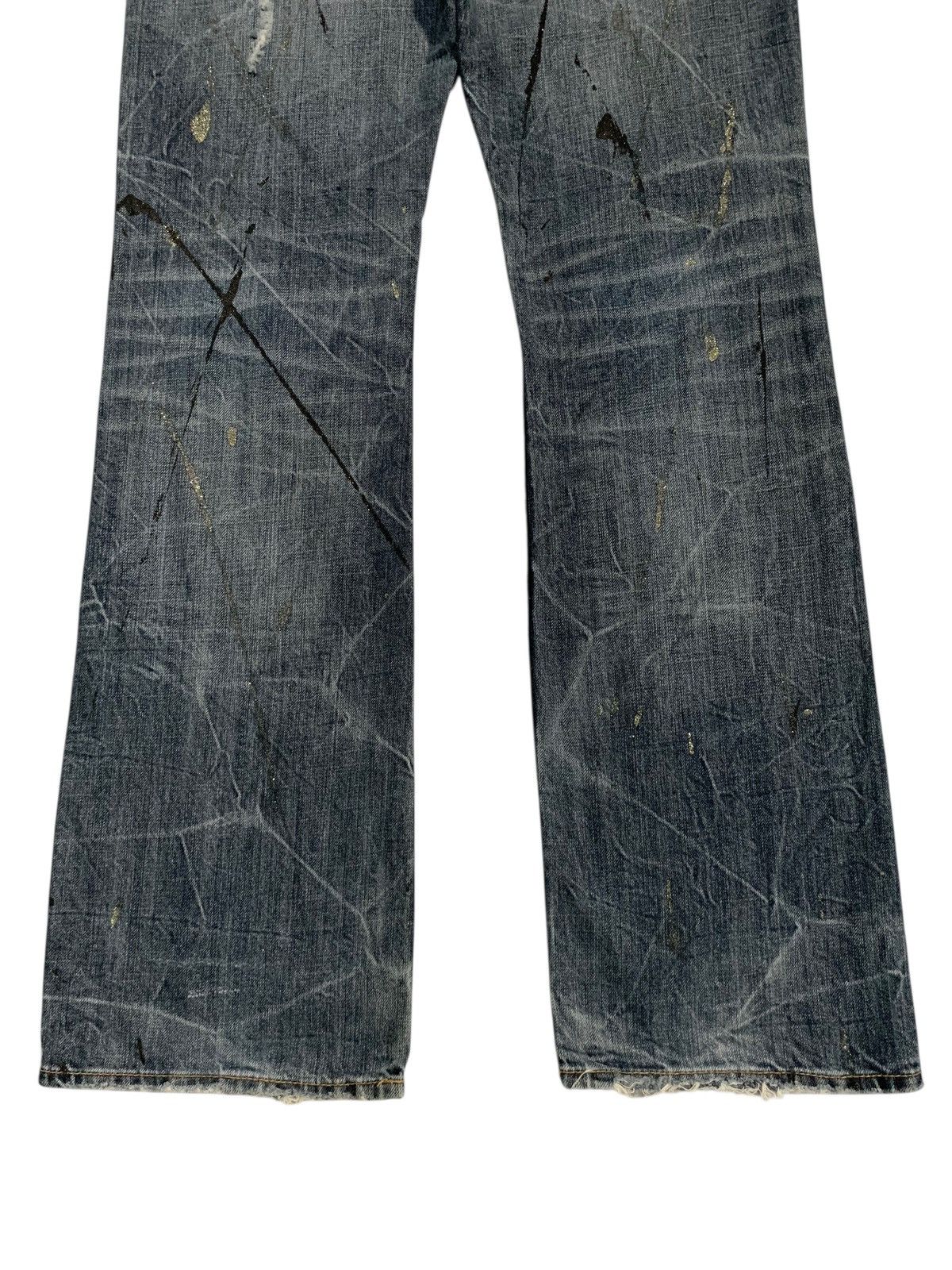 Tornado Mart FLARE SORRIDERE RUSTY JAPANESE PUNK DISTRESSED DENIM Size US 30 / EU 46 - 8 Thumbnail