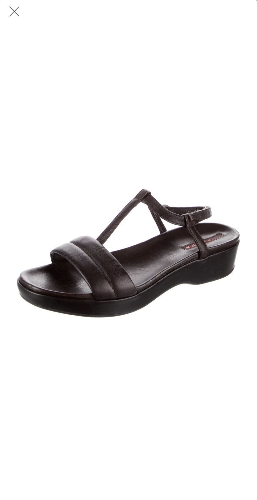 Prada Prada Sport Leather Slingback Sandals Size US 6.5 / IT 36.5 - 2 Thumbnail