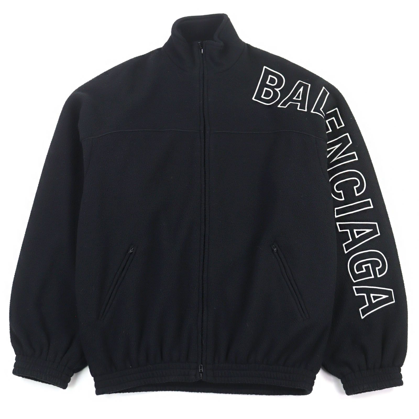 Balenciaga Balenciaga Balenciaga Logo embroidered Double-zip Fleece Jacket Textile Outerwear DUTY FREE for USA Size ONE SIZE - 1 Thumbnail