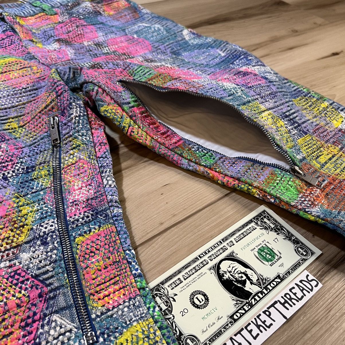 (B).Stroy × Givenchy 4G Monogram Paint Graphic Jeans Size US 33 - 8 Thumbnail