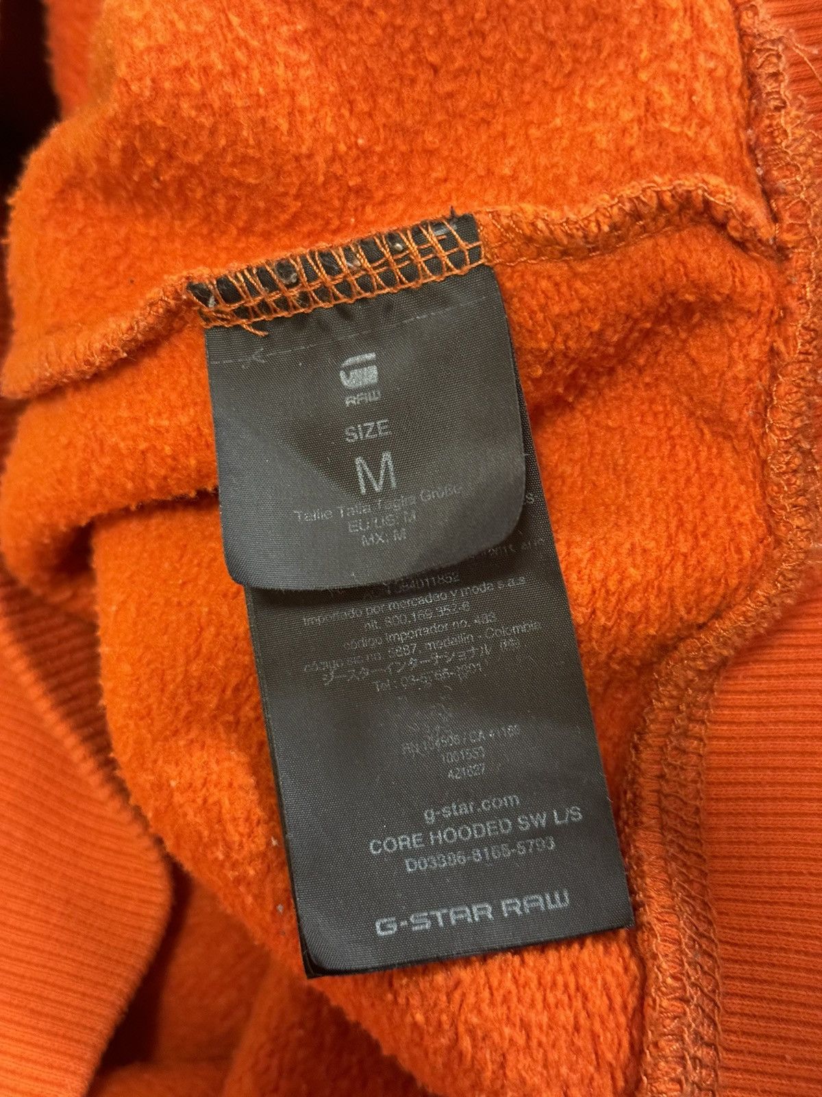 G-Star × Vintage Vintage G-Star Raw Y2K orange zip hoodie Size US L / EU 52-54 / 3 - 9 Thumbnail