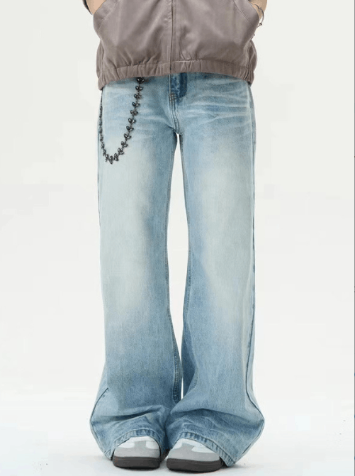 Japanese Brand × Jean American retro washed straight versatile handsome jeans Size US 32 / EU 48 - 2 Thumbnail