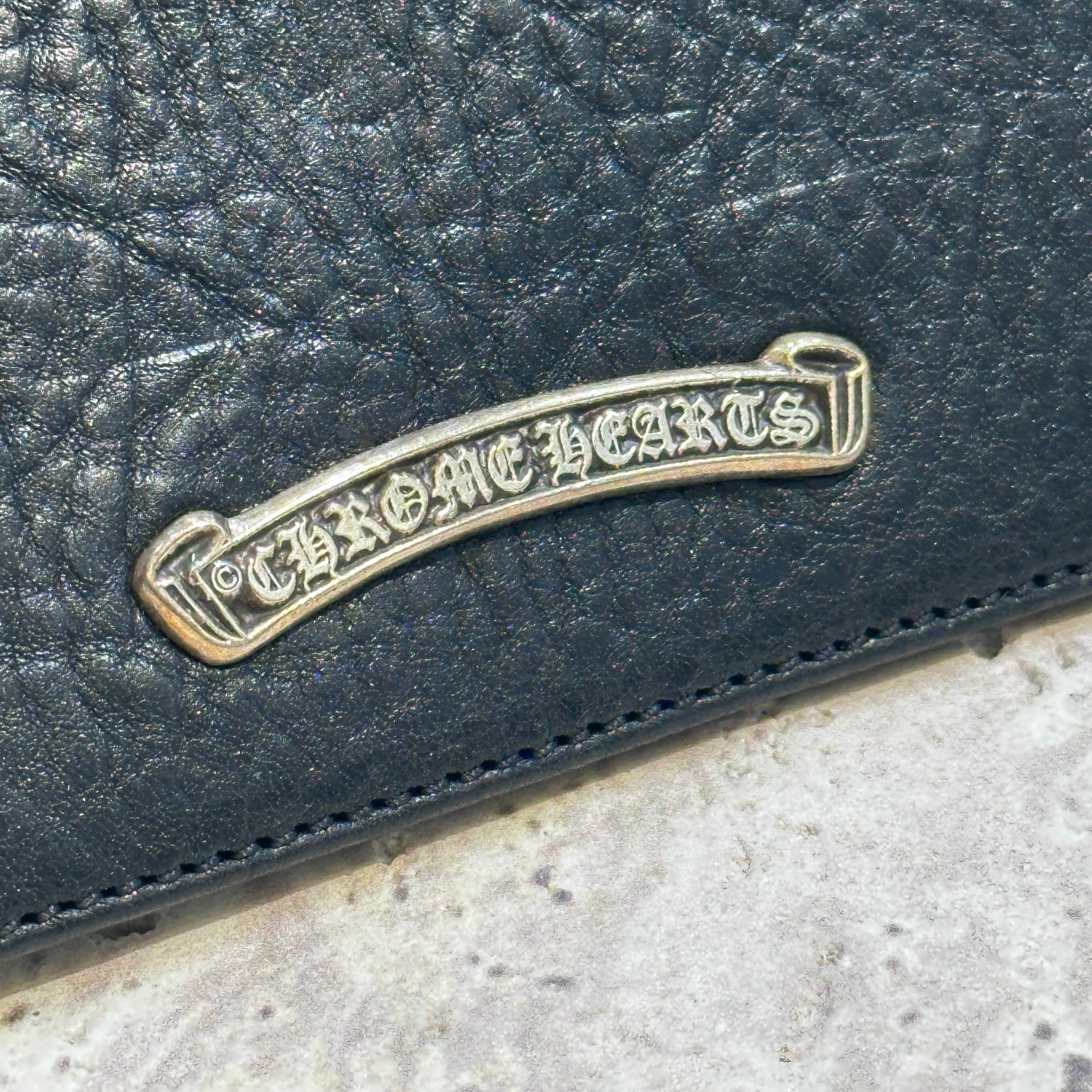 Chrome Hearts Chrome Hearts card case 3 Pocket Scroll wallet black Size ONE SIZE - 9 Thumbnail