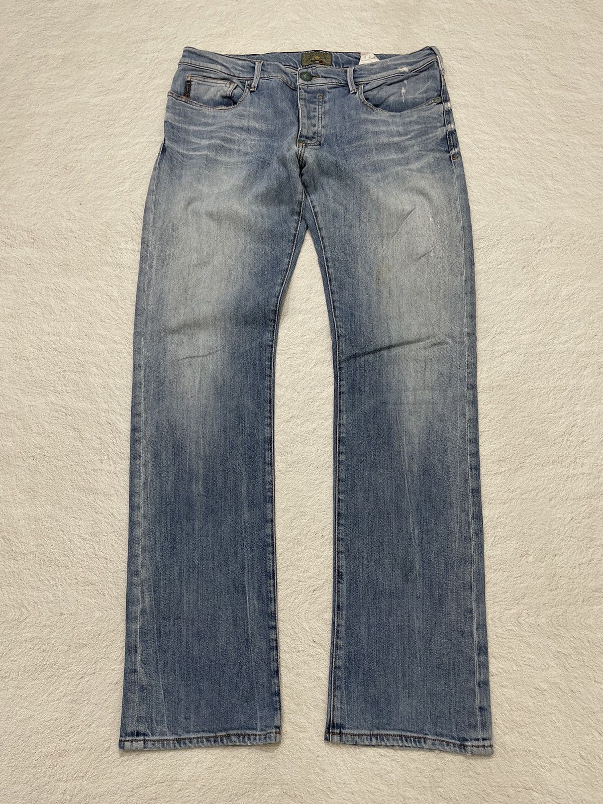 Giorgio Armani 2000s Armani Blue Jeans Washed Y2K Hysteric If6was9 Size US 34 / EU 50 - 1 Thumbnail