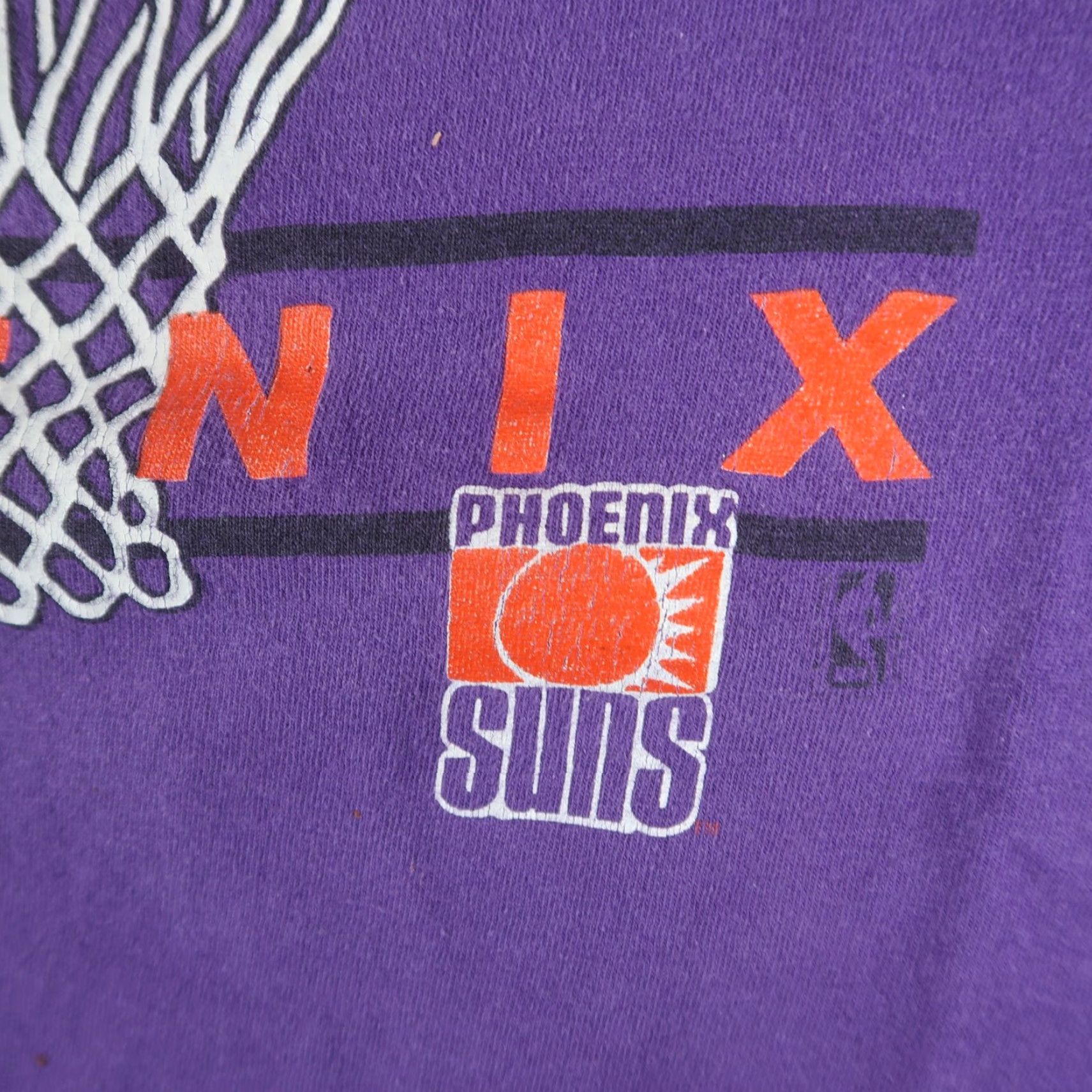 Vintage VINTAGE Phoenix Suns XL T-Shirt Mens Purple 90s Salem Single Stitch USA Logo Graphic NBA Made in USA Size US XL / EU 56 / 4 - 4 Thumbnail
