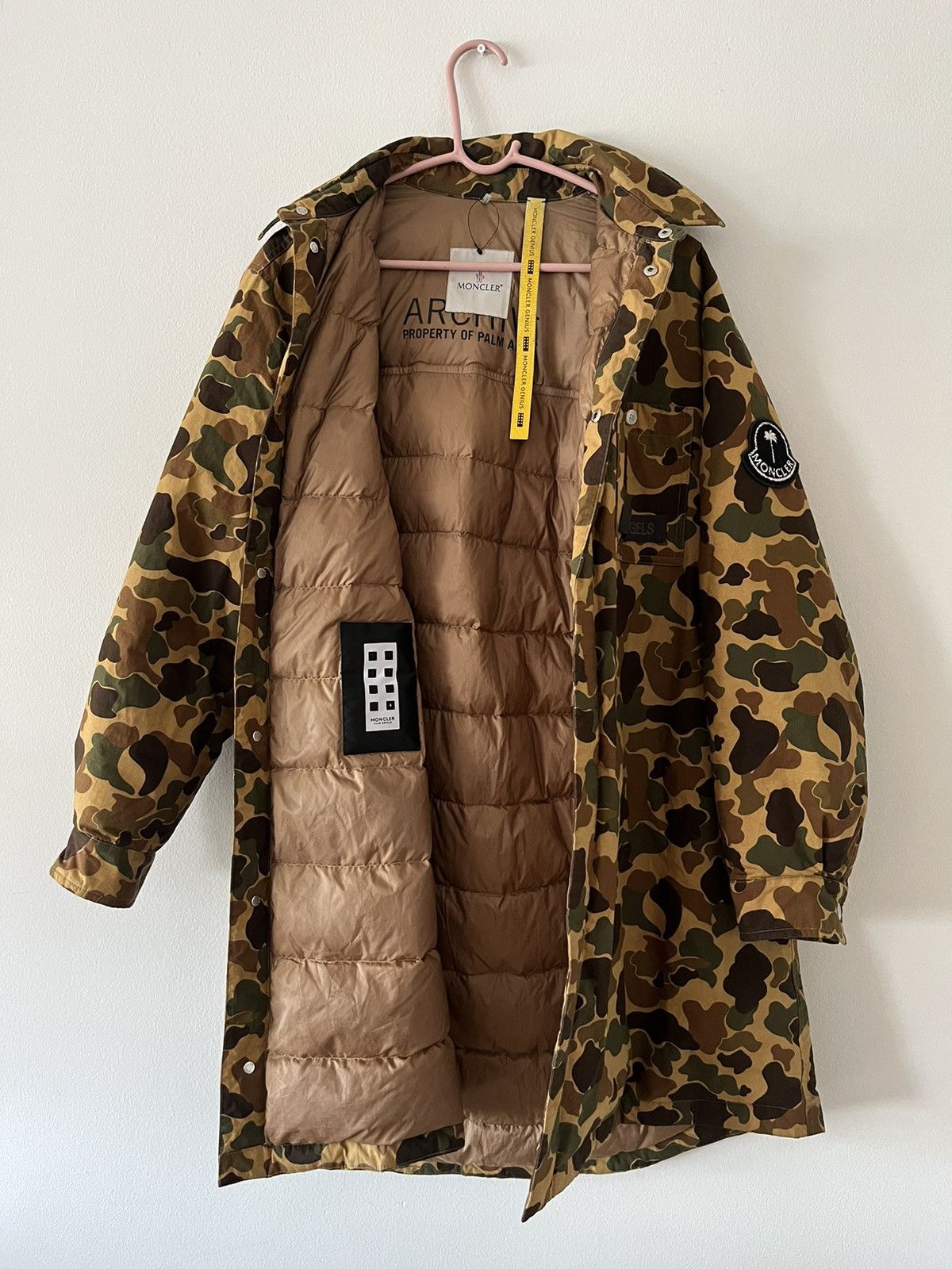 Moncler × Palm Angels Moncler x Palm Angels Tallac Long Coat Parka Camo Jacket S Size US L / EU 52-54 / 3 - 2 Thumbnail