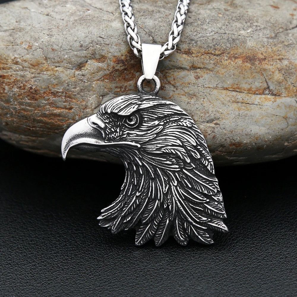 Other Gothic Vintage Eagle Head Pendant Necklace Size ONE SIZE - 4 Thumbnail