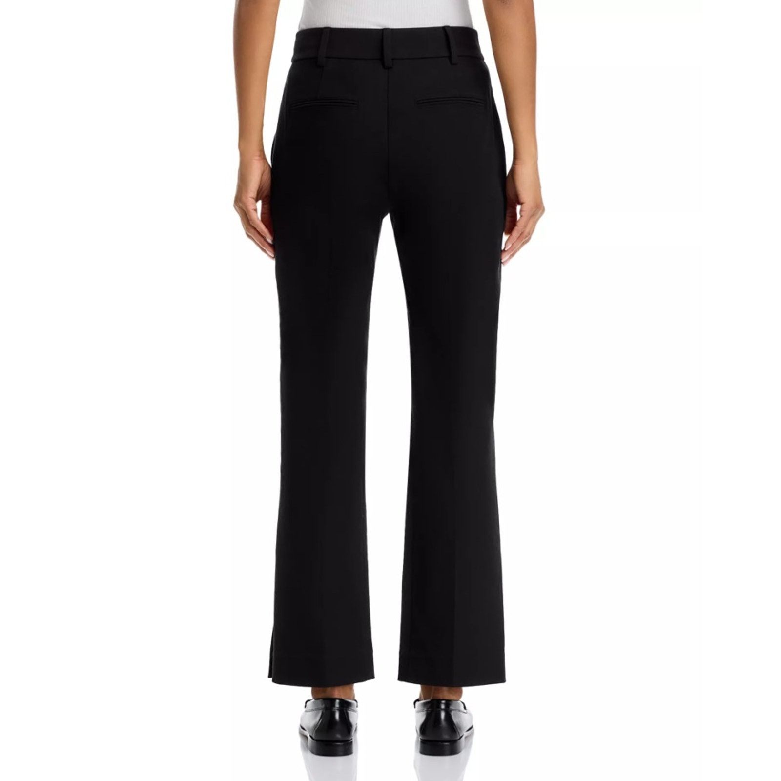 Frame Frame Women Black Cotton Twill Crop Flare Trouser Size US 6 Size 28" / US 6 / IT 42 - 4 Thumbnail