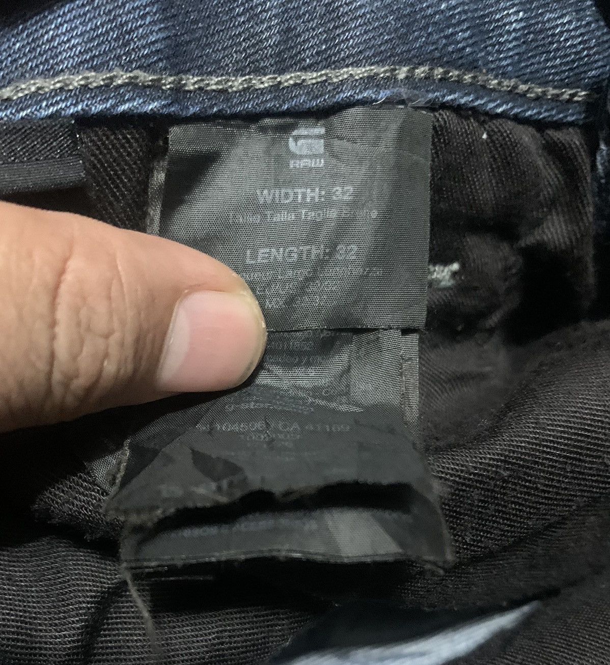 If Six Was Nine G Star Raw Curve Leg Faded Black Jeans Size US 32 / EU 48 - 10 Thumbnail