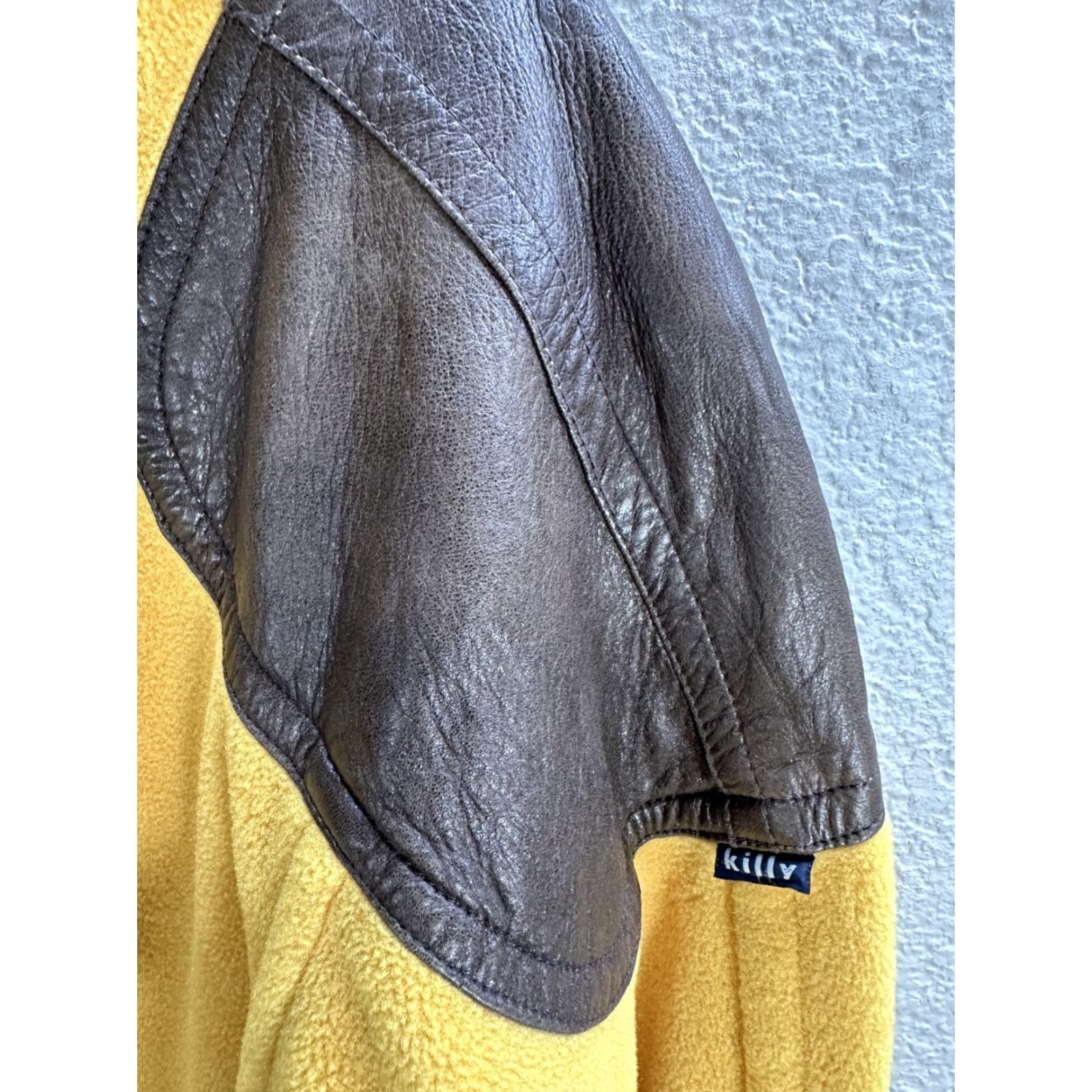 Vintage VINTAGE Killy Jacket Ski Fleece Orange Leather Patch Zip Up Sz L Mens Size US L / EU 52-54 / 3 - 5 Thumbnail