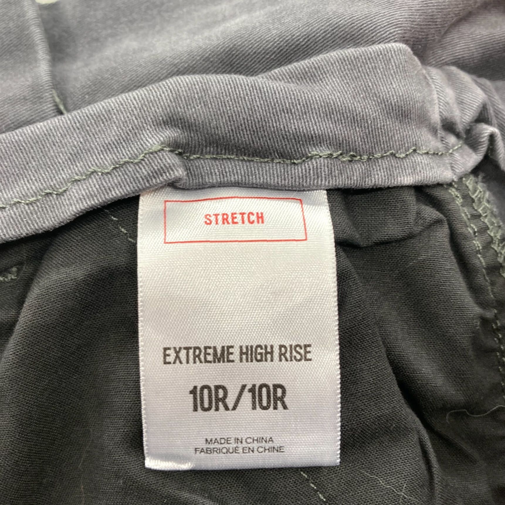Express EXPRESS Paperbag Pants Women's 10 Gray Stretch Fabric High Rise Ankle Tie Waist Size 32" / US 10 / IT 46 - 5 Thumbnail
