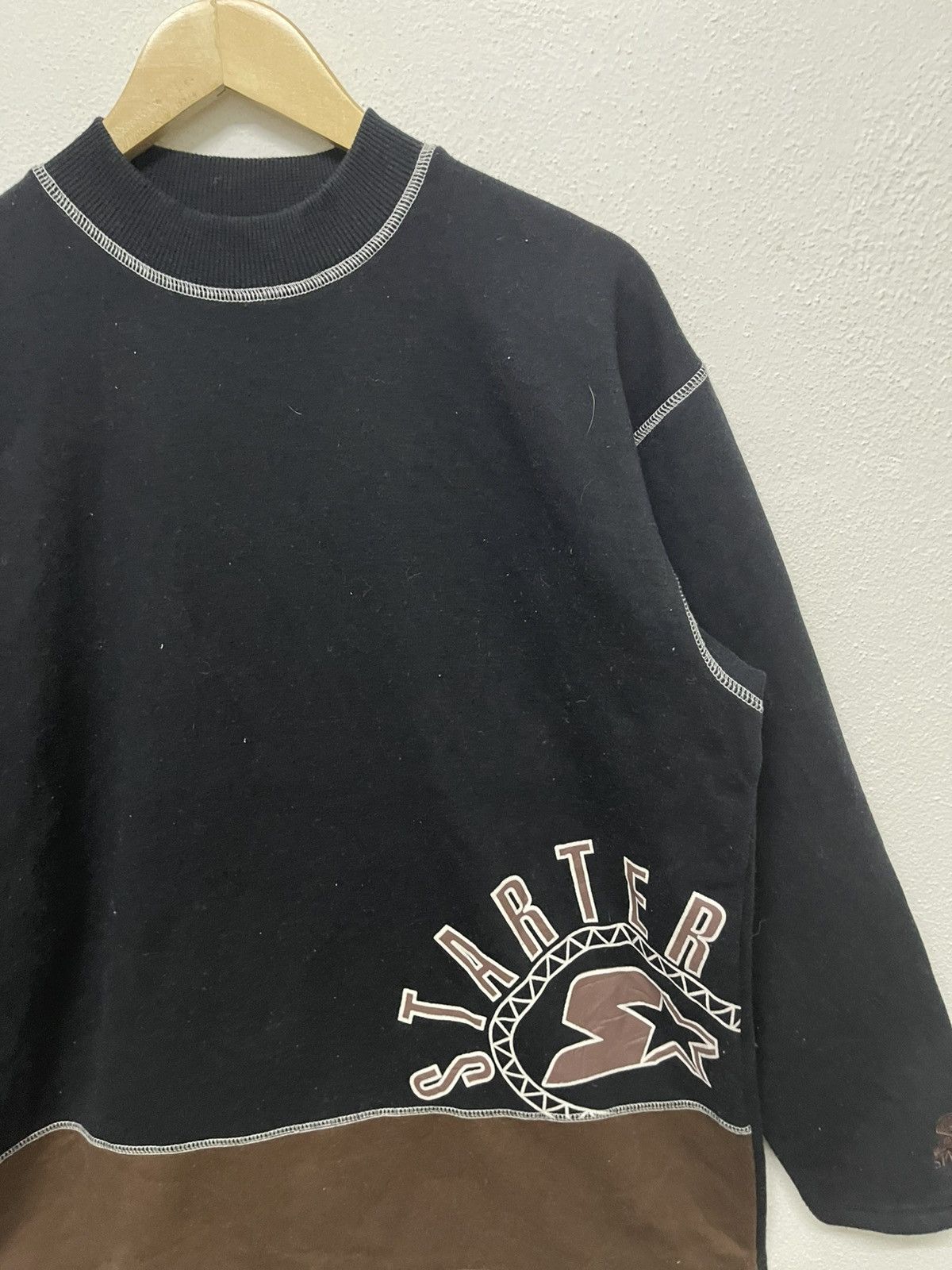 Starter × Vintage 90s STARTER BIG LOGO SWEATSHIRT Size US L / EU 52-54 / 3 - 5 Thumbnail