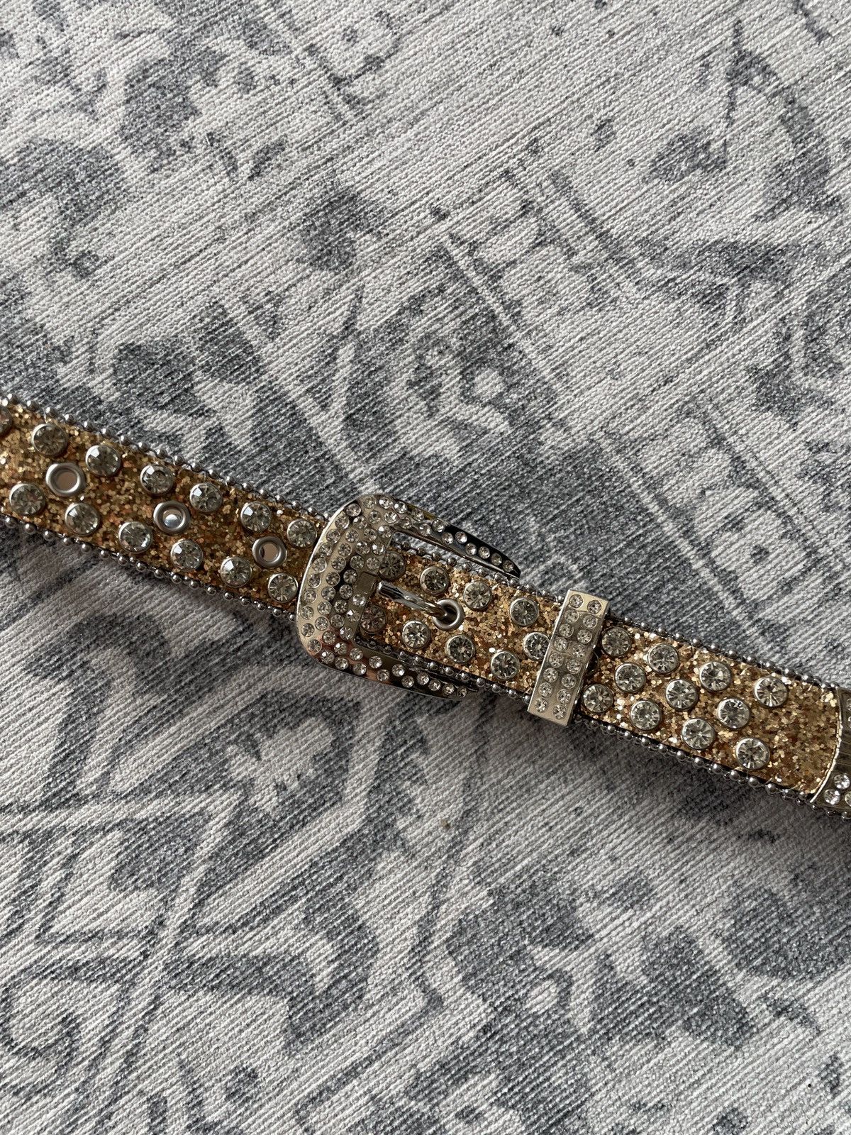 Other Y2K Vintage Avant Garde Belt Rhinestones Skulls Japanese Size ONE SIZE - 8 Thumbnail