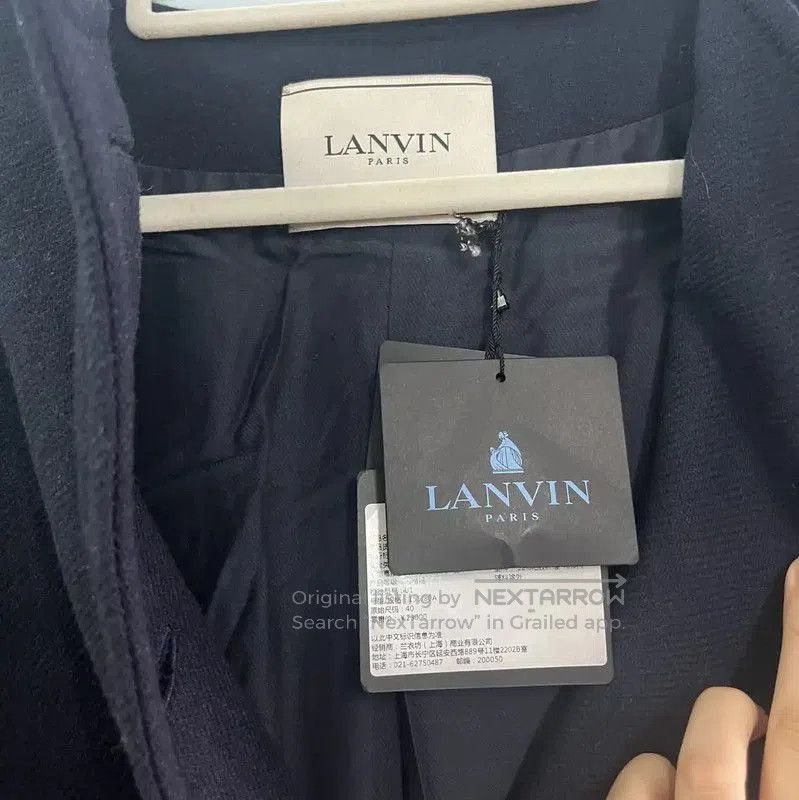 Lanvin Lanvin Women's Dark Blue Wool Coat . Size L / US 10 / IT 46 - 5 Thumbnail