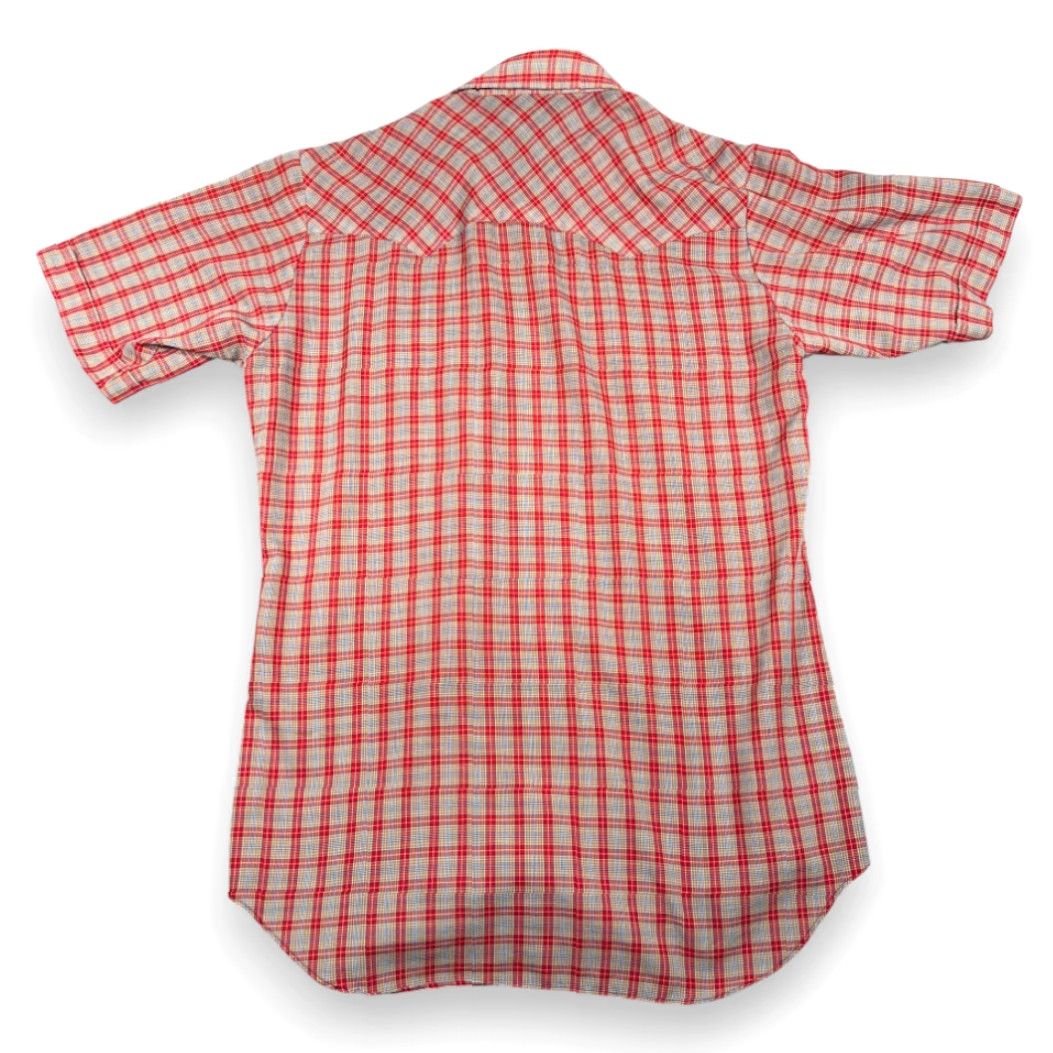 Ariat VINTAGE Lariat Western Shirt Mens Medium Red Plaid Snap Cowboy Rodeo 80s Shirt Size US M / EU 48-50 / 2 - 3 Thumbnail
