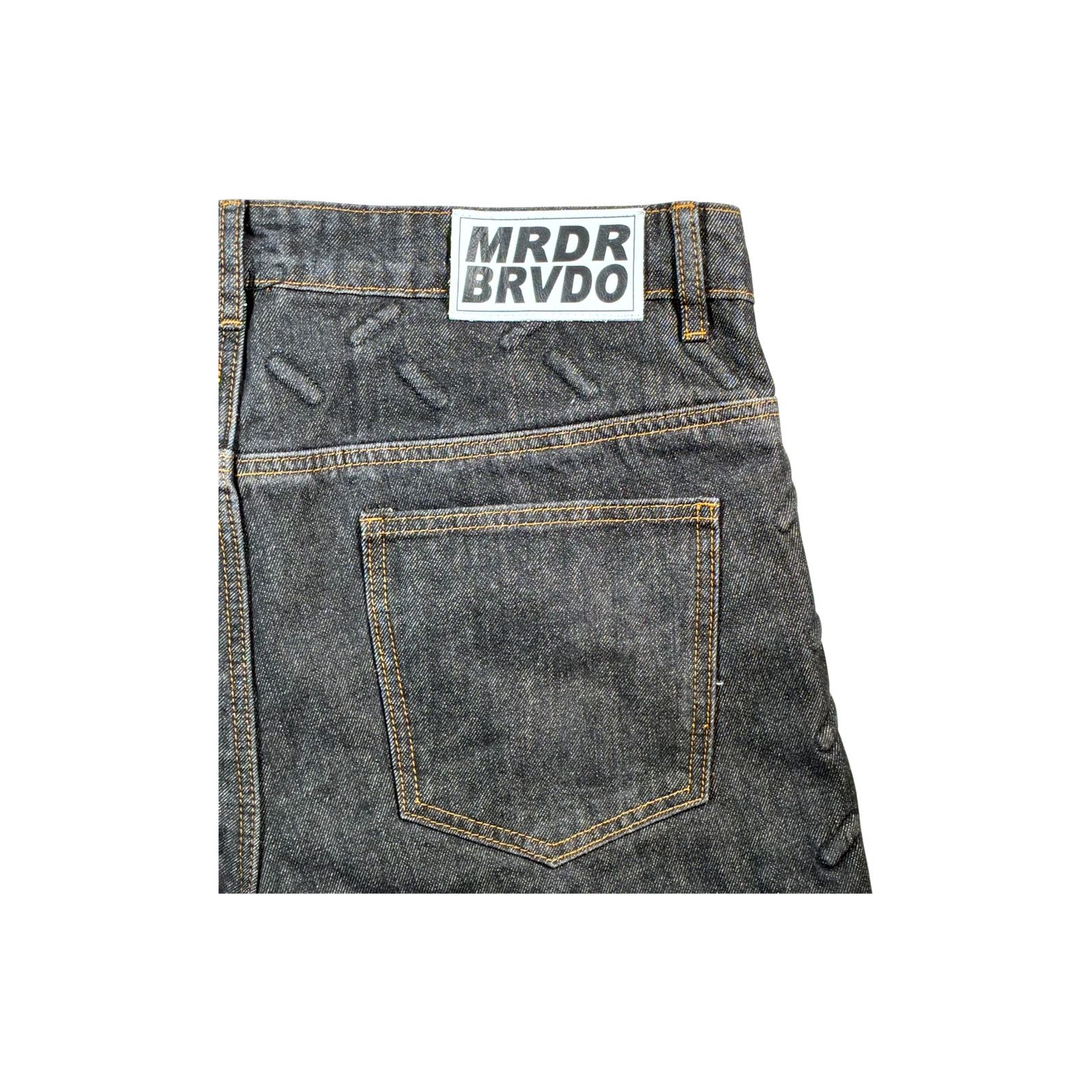 Who Decides War WDW Tire Track Black Jeans Size US 32 / EU 48 - 4 Thumbnail