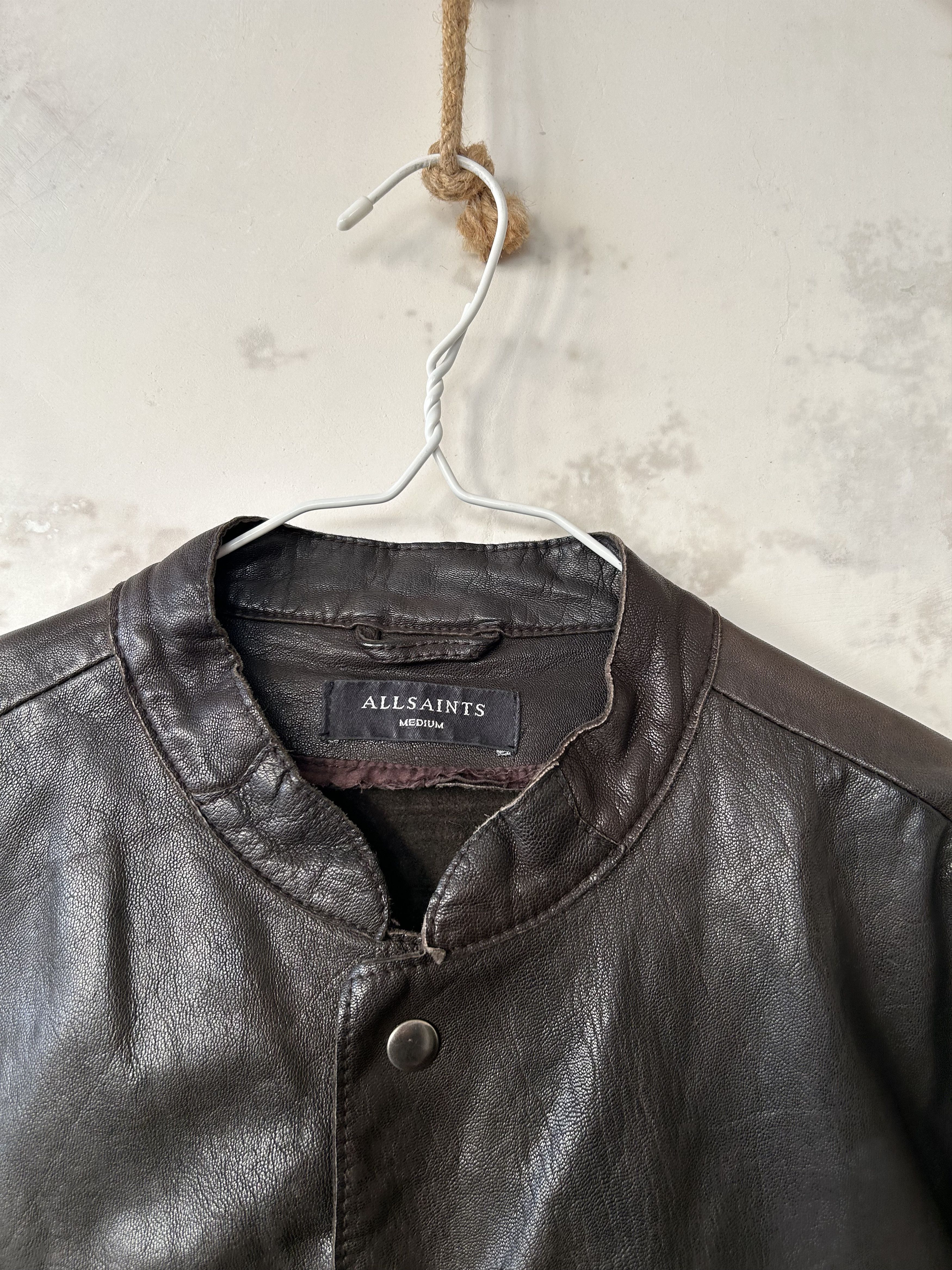Allsaints AllSaints Leather Jacket in Black Size M Size US M / EU 48-50 / 2 - 5 Thumbnail