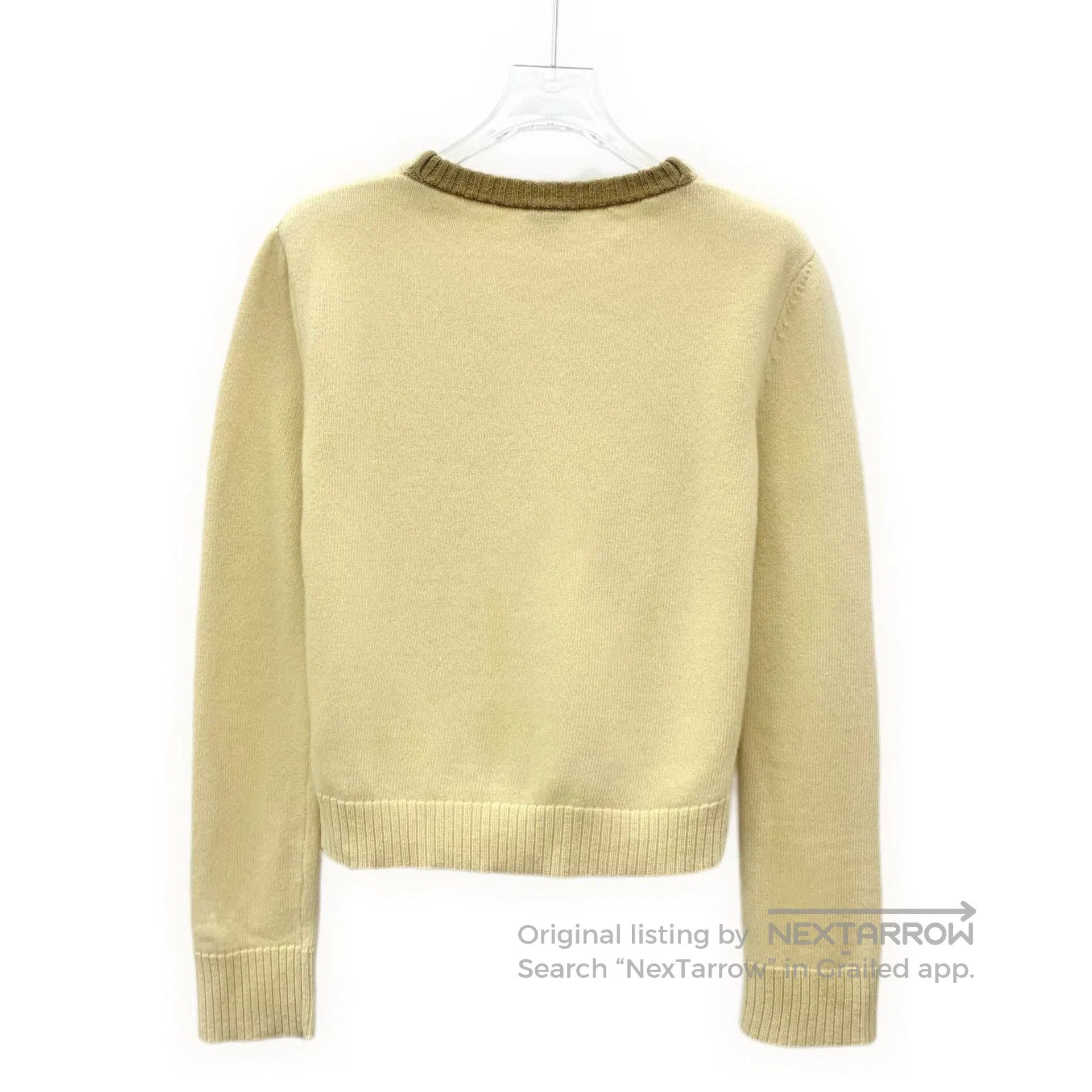 Loewe Loewe Yellow Logo Embroidered Wool Sweater. Size XS / US 0-2 / IT 36-38 - 2 Thumbnail