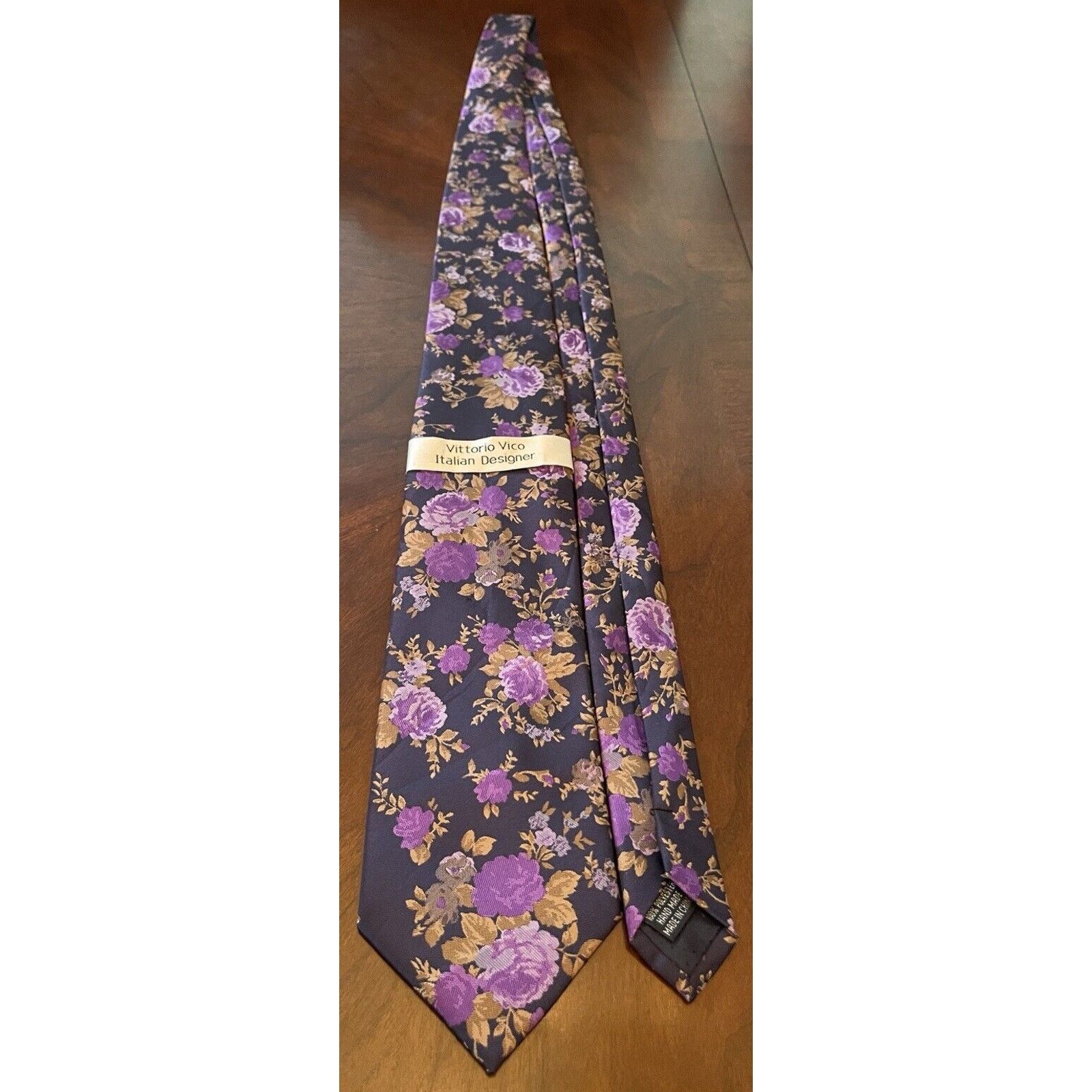 Other Vittorio Vico Purple Blue Hand Made 100% Polyester In China Size ONE SIZE - 3 Thumbnail