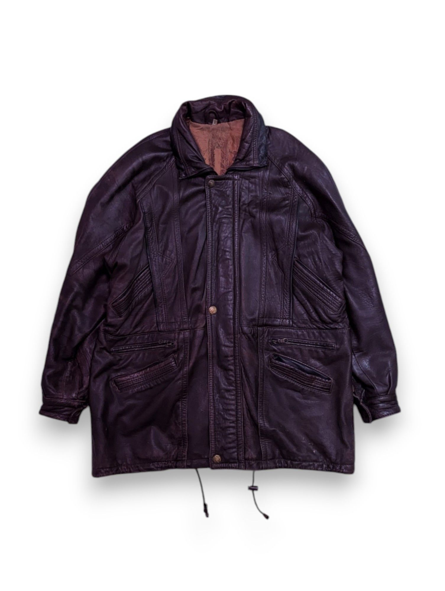 ジャケット・アウター harold's gear leather jacket VINTAGE) HAROLD'S GEAR VERY SHORT LENGTH LEATHER JACKET WITH