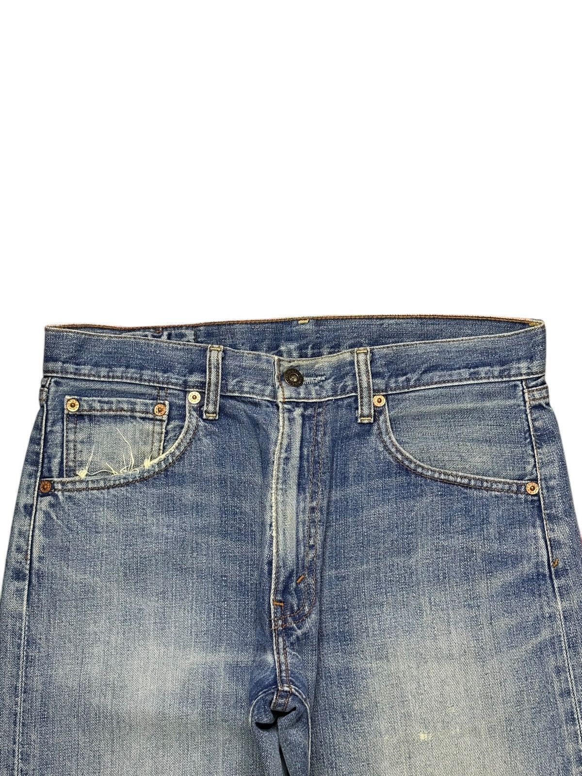 Levi's Vintage 80s Levis 503 Mud Wash Distressed Loose Baggy Jeans Size US 32 / EU 48 - 4 Thumbnail
