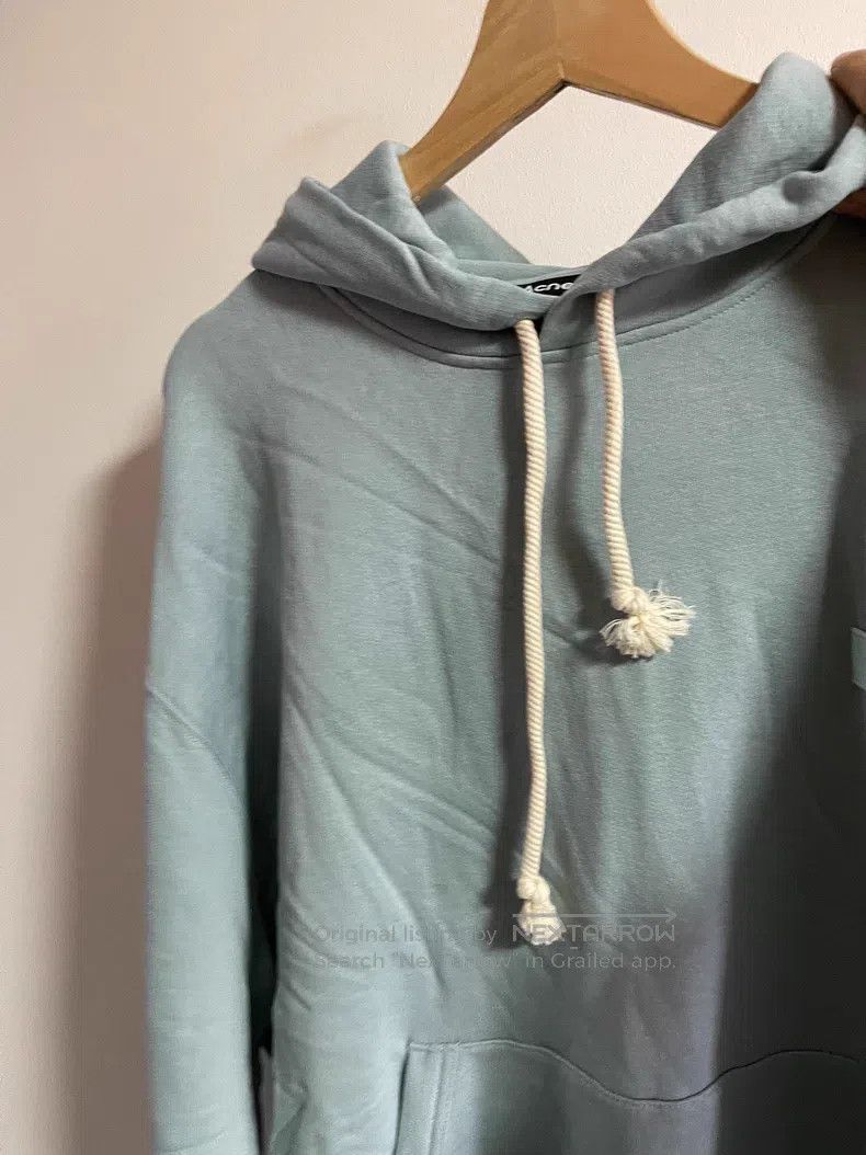 Acne Studios Acne Studios Smiley Logo Hooded Sweatshirt, Mint Blue Size US XL / EU 56 / 4 - 1 Thumbnail