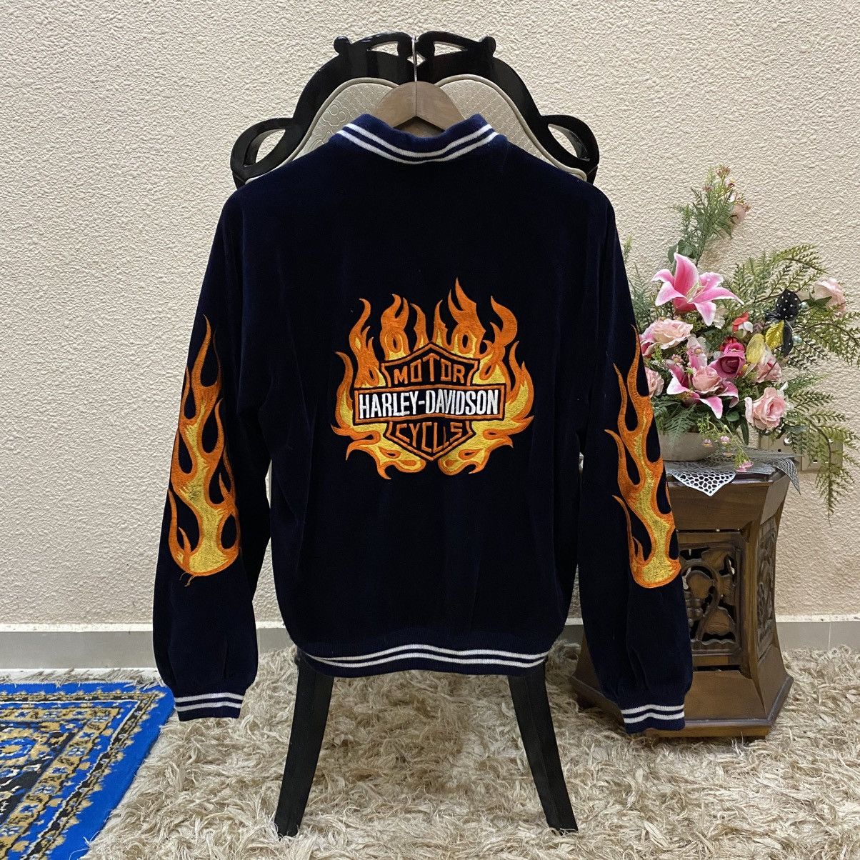 Vintage ☀️Vintage Harley Davidson sukajan velvet zipper jacket Size US M / EU 48-50 / 2 - 1 Thumbnail